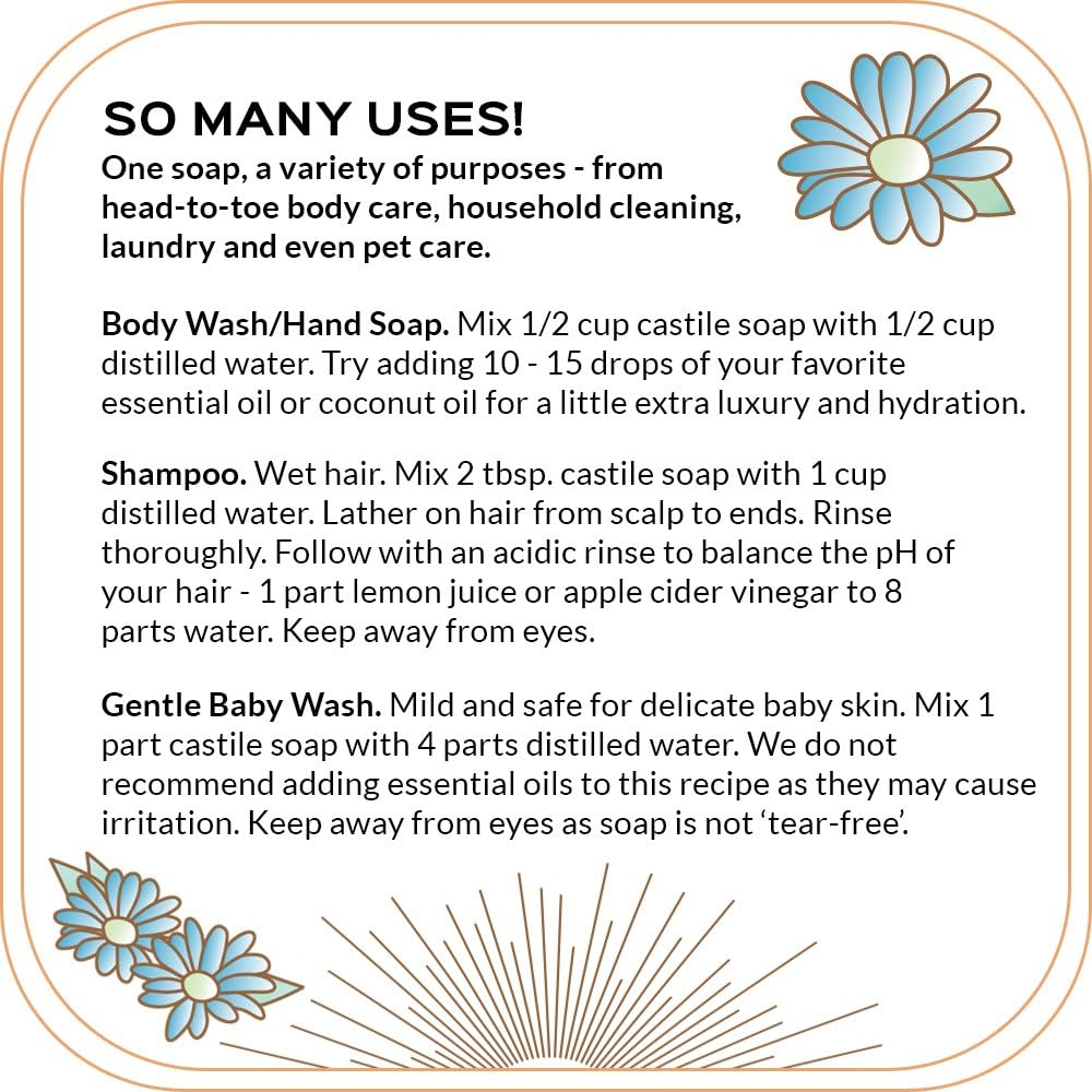 (Unscented) - Quinns Pure Castile Organic Liquid Soap, Unscented, 950Ml image number 2