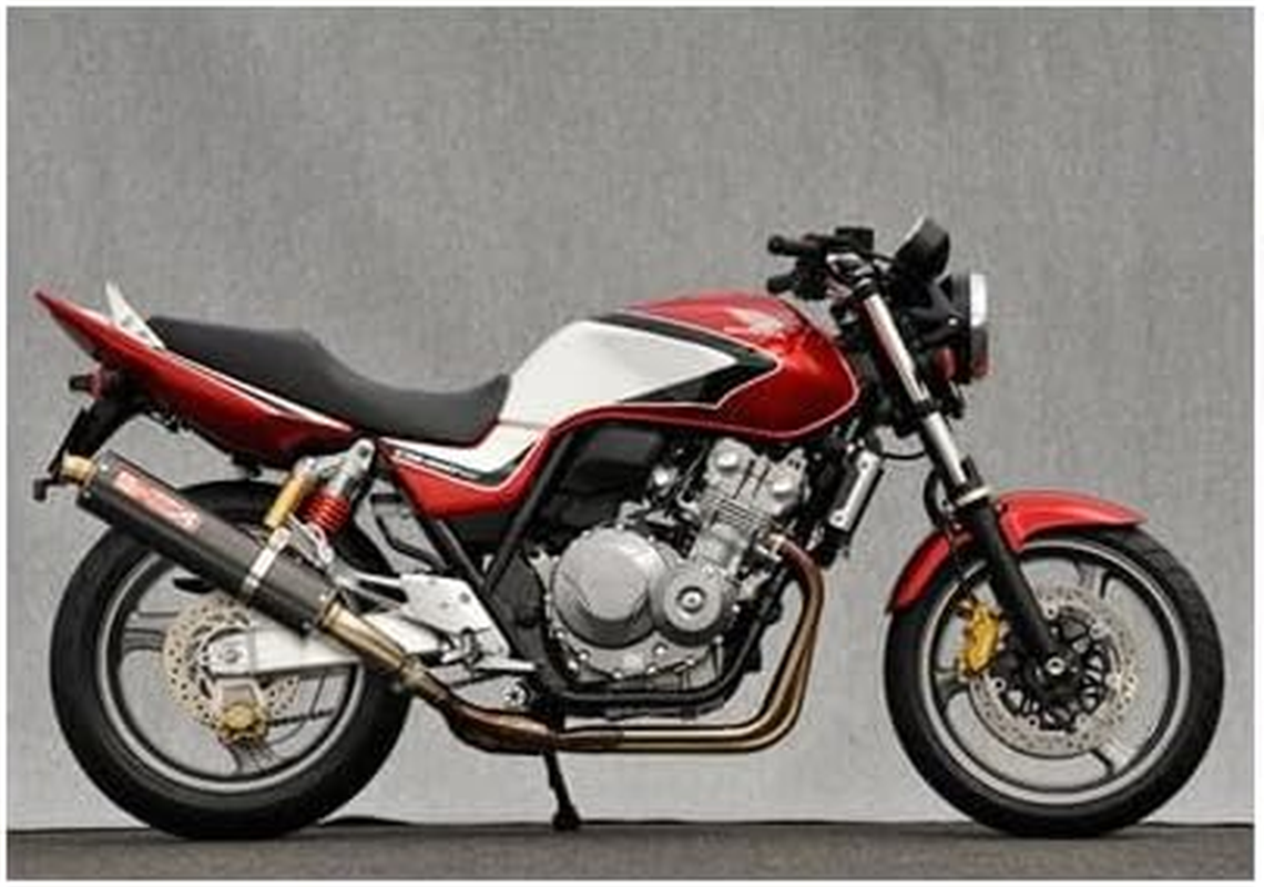 Yamamoto Racing CB400SF 10412-01NCB Slip-On Carbon Silencer image number 1