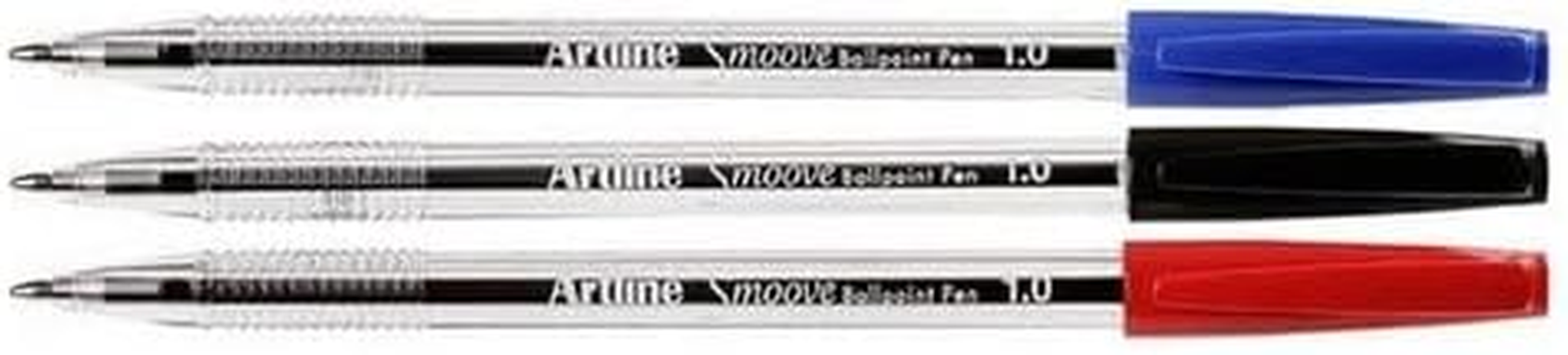 Artline Smoove Ballpoint Pen, Assorted 5 Pack