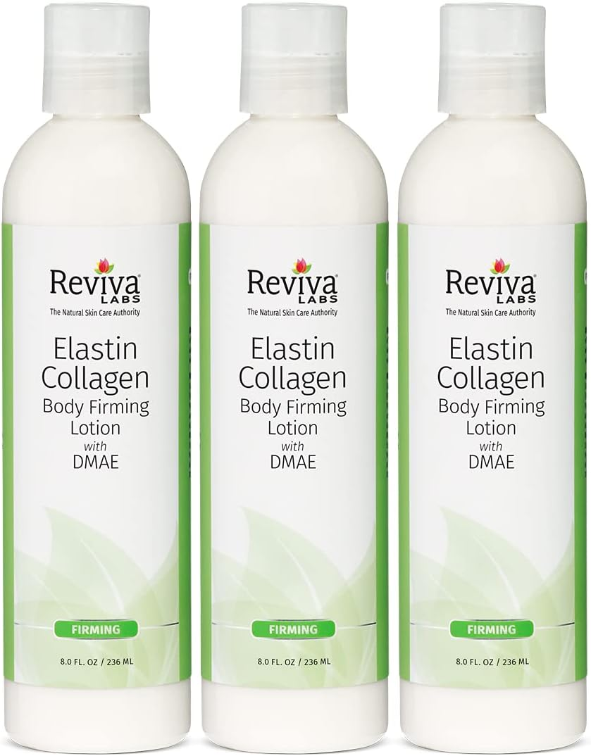 Reviva Labs Body Firming Lotion, Elastin & Collagen 8 Ounces, 3 Pack image number 2