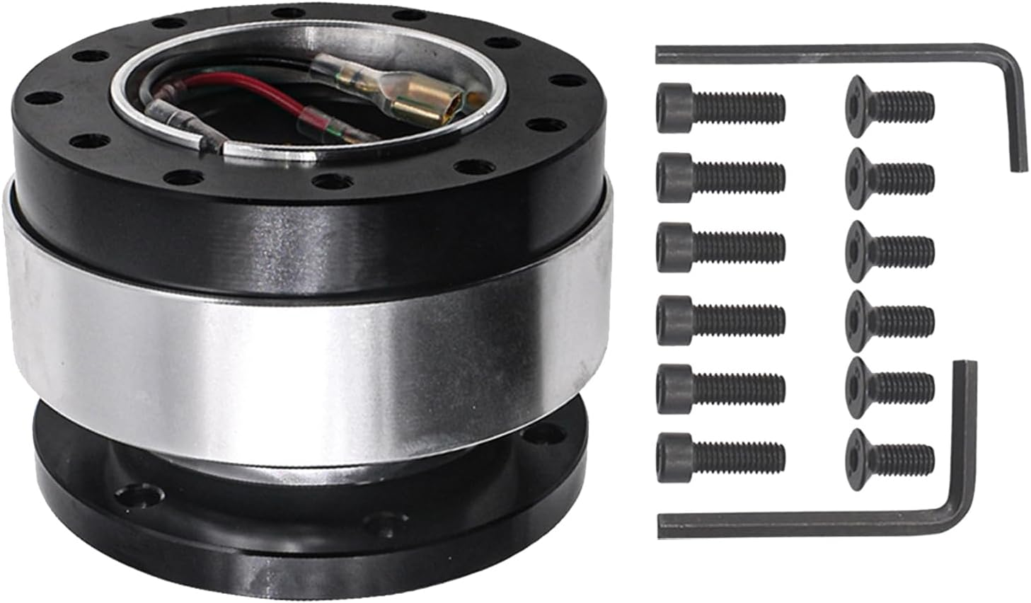 Quick Release Steering Wheel Hub, Steering Wheel Quick Release Hub Adapter, Compact Removable Small Replacement Adapter for Car Truck Boat Automotive Drift Adventure