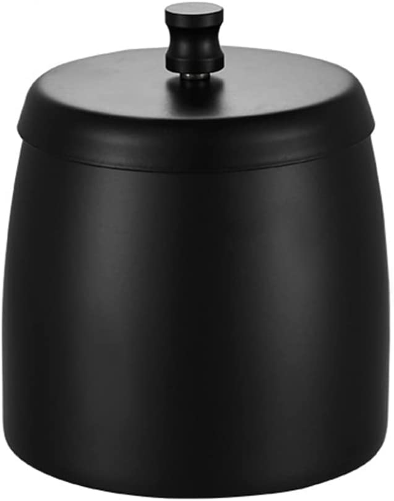 Large Stainless Steel Ashtray Smokeless, Odorless Thickened Windproof Ashtray with Lid, Portable Ashtray for Home Office Tabletop outside Patio Outdoor Balcony -Black image number 4