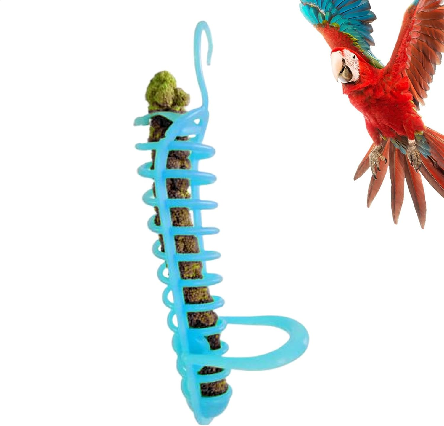 Hollow Basket Perch Stand Holder | Millet Holder Toy for Bird - Multi-Functional Pet Supplies for Cockatiels, Budgies, Lovebirds, Medium Parrots, Parakeets image number 6