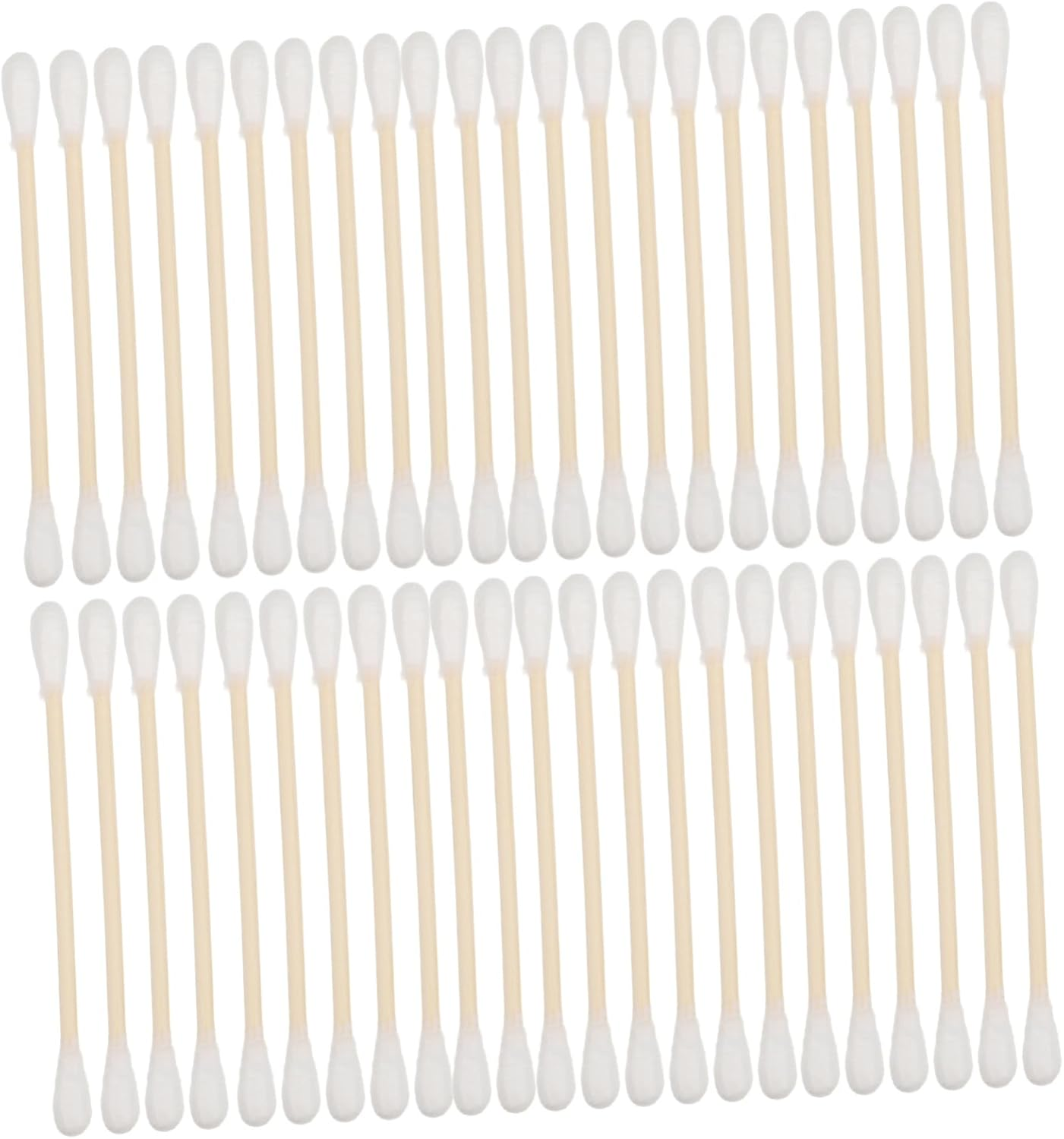 100Pcs Organic Cotton Buds Bamboo Sticks Makeup Makeup Removal Ear Cleaning Keyboard Cleaning Multi-Functional Swabs image number 2