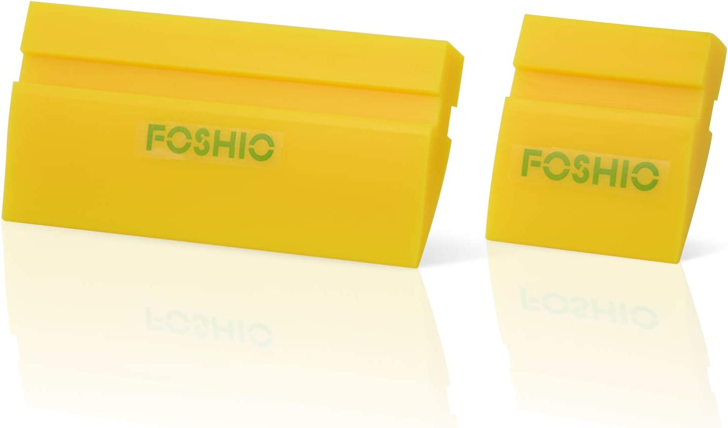 FOSHIO Mini Squeegee Window Film Tools,Rubber Squeegee Water Blade Decal Wrap Applicator Car Home Tint - Yellow image number 4