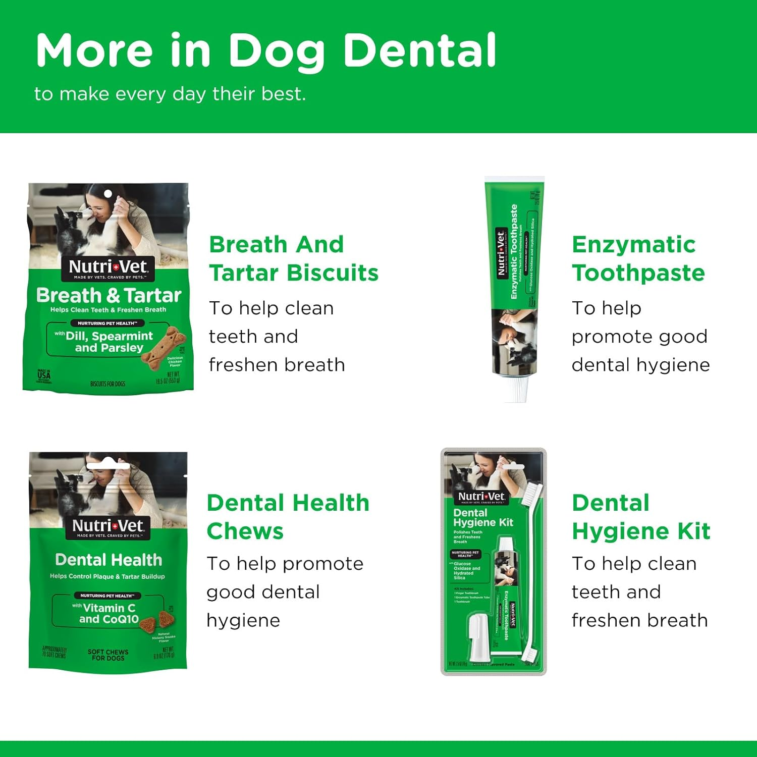 Nutri-Vet Enzymatic Dog Toothpaste, Plaque Remover for Teeth, Dog Breath Freshener, Tooth Whitening, Puppy Essentials, Made in the USA, Non-Foaming Chicken Flavor, 2.5 Oz image number 4