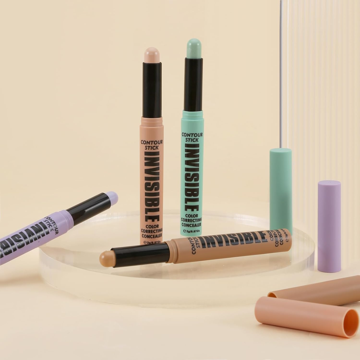 Boobeen Concealer Stick, Color Correcting under Eye Concealer, Matte Creamy Concealer for Natural Flawless Finish, Hydrating and Non-Greasy - 04 image number 6