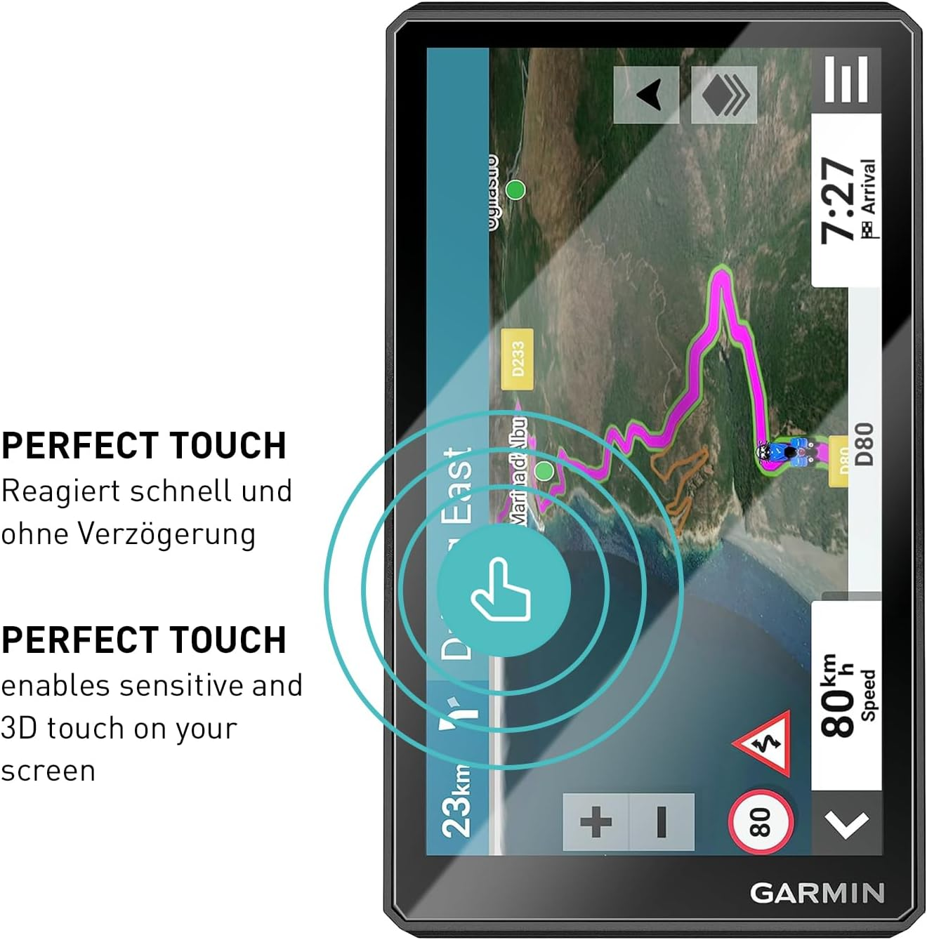 Smartect Protective Glass [Pack of 2, Clear] Compatible with Garmin Zumo XT2, HD Screen Protector, Anti-Scratch, Bubble-Free, 9H Hardness, 0.3 Mm Ultra Clear, Ultra Resistant