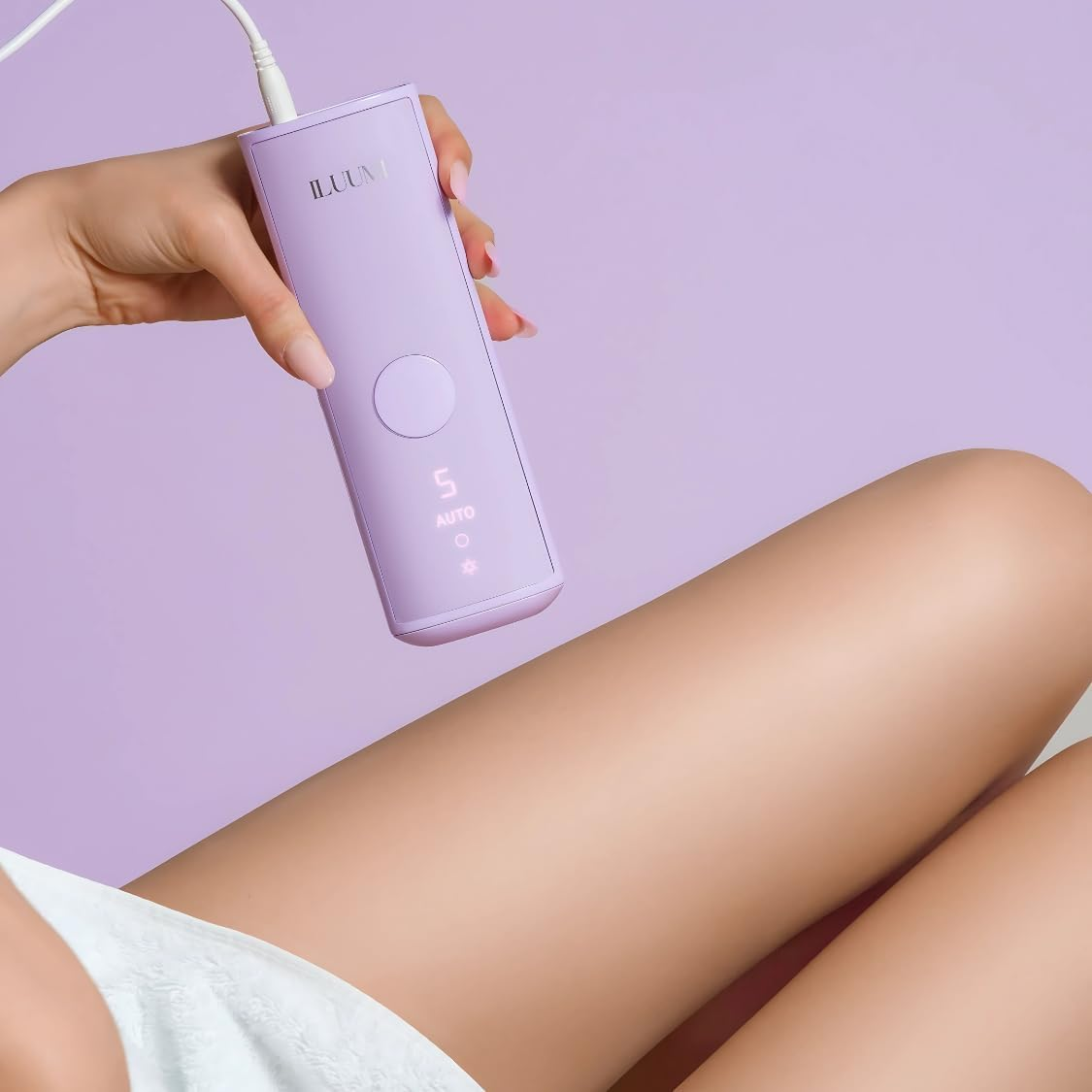 ILUUMI IPL PRO Hair Removal Device for Face and Body, Permanent Hair Reduction for Women and Men, with 5 Intensity Levels and SAPPHIRE Ice-Cooling Technology, In-Home Use image number 4