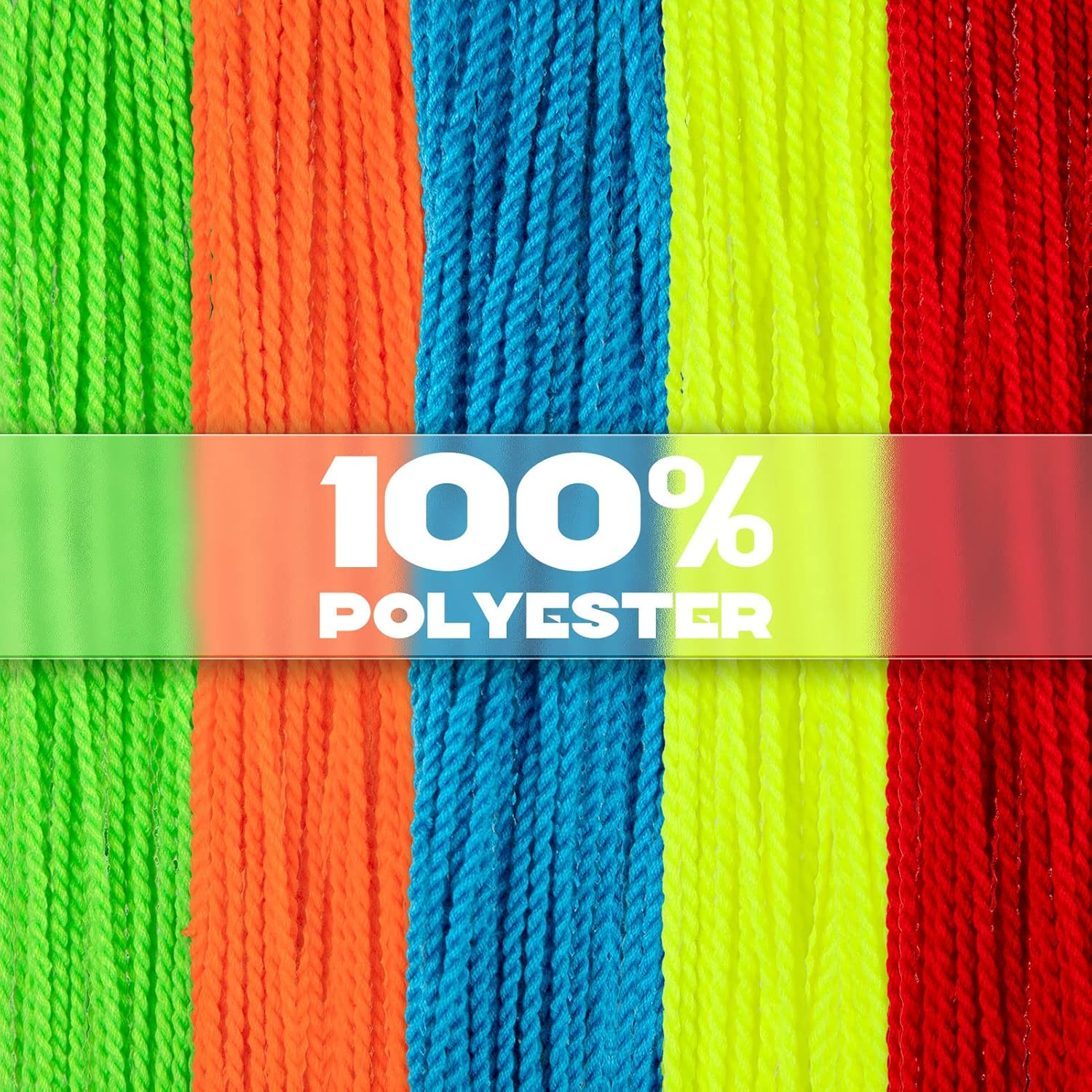 Yoyo Strings Professional 100% Polyester - Fits for Responsive and Non Responsive Yoyos -Yoyo Strings Pack of 50 (Red, Orange, Yellow, Blue, Green) (50Pcs) image number 3