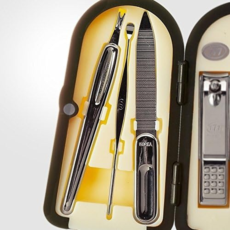 Three Seven (777) Korean Nail Clipper! World No. 1 Travel Manicure Grooming Kit Nail Clipper Set (6 Pcs, 4000XG), MADE in KOREA, since 1975 image number 2
