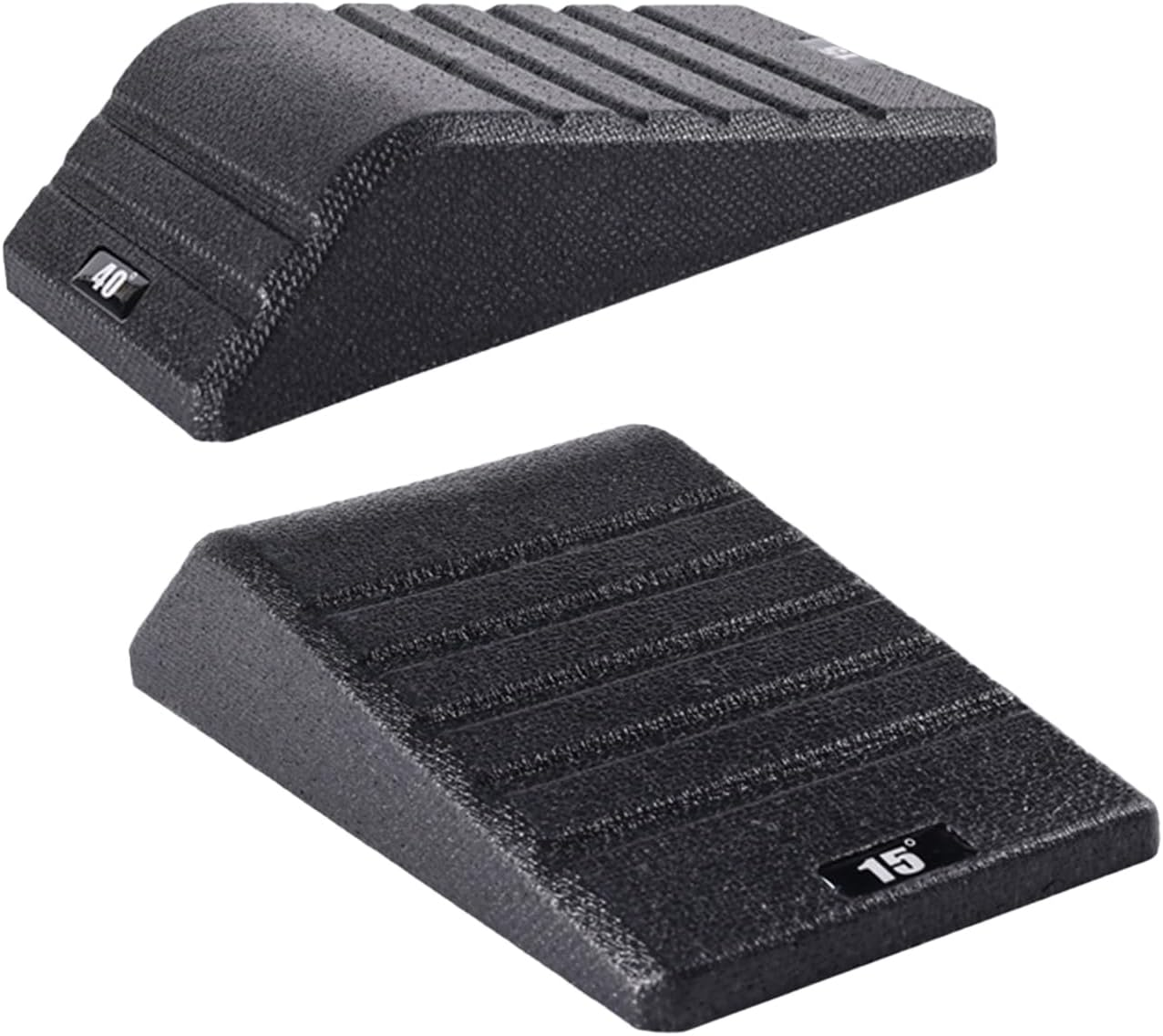 Exercise Wedges for Squats,2-Piece Heel Elevated Squat Exercise Wedge | Ergonomic Stretcher Ramp Home Gym Accessories for Fitness Athlete Weightlifting Practice Yoga Studio Runner image number 1