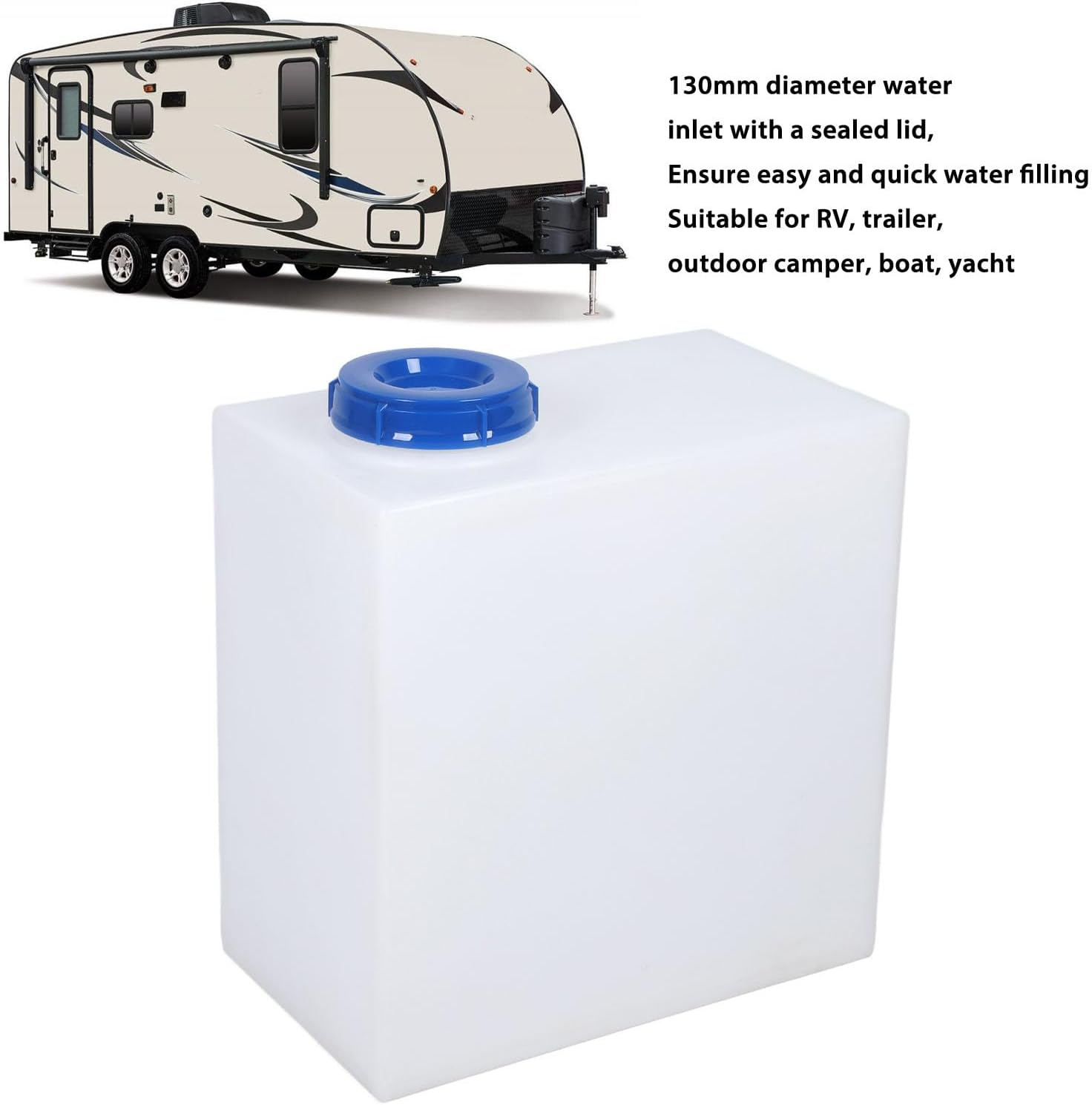 21 Gallon RV Water Tank, RV Water Storage Tank, Emergency Water Holding Tank, Portable Water Catcher for Trailer, Boat, Yacht, Home, Rvs image number 5