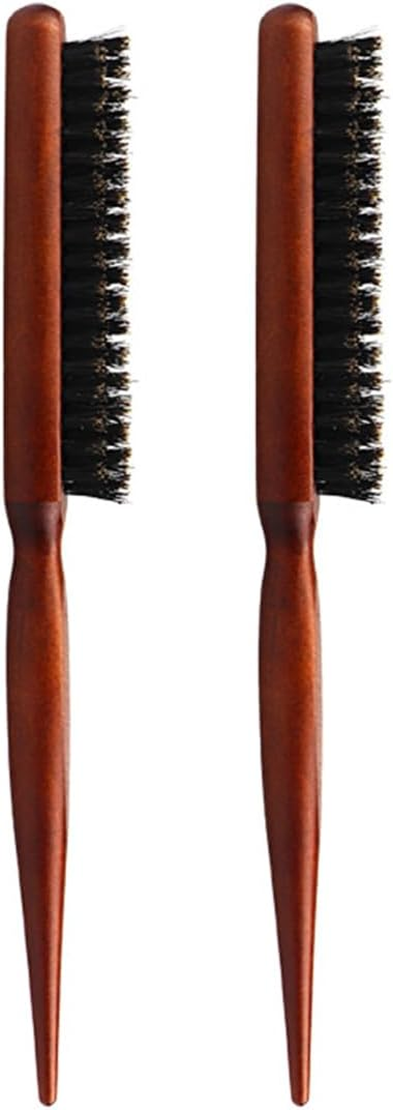 Visxcnu Boar Bristle Hair Brush, Teasing, Toupee, Sleek Bun, Natural, Brown, Unisex, Fine Hair, Hair Care Enthusiasts, Professionals, Home Users image number 5
