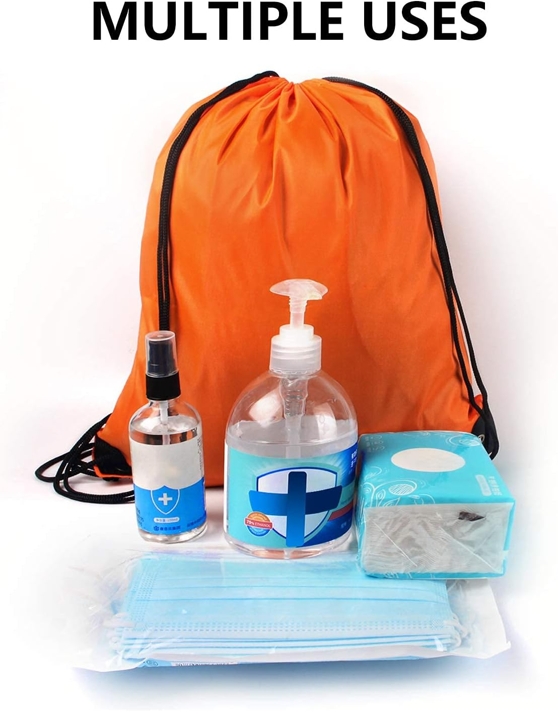 Drawstring Bags Bulk Gym Drawstring Backpack String Bag Cinch Drawstring Backpacks 16 Colors image number 6