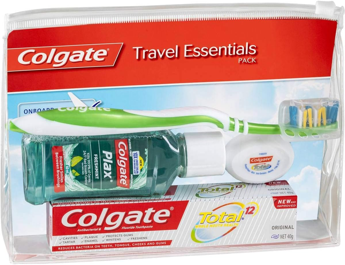 Colgate 3 Pack Travel Essentials Toothbrush