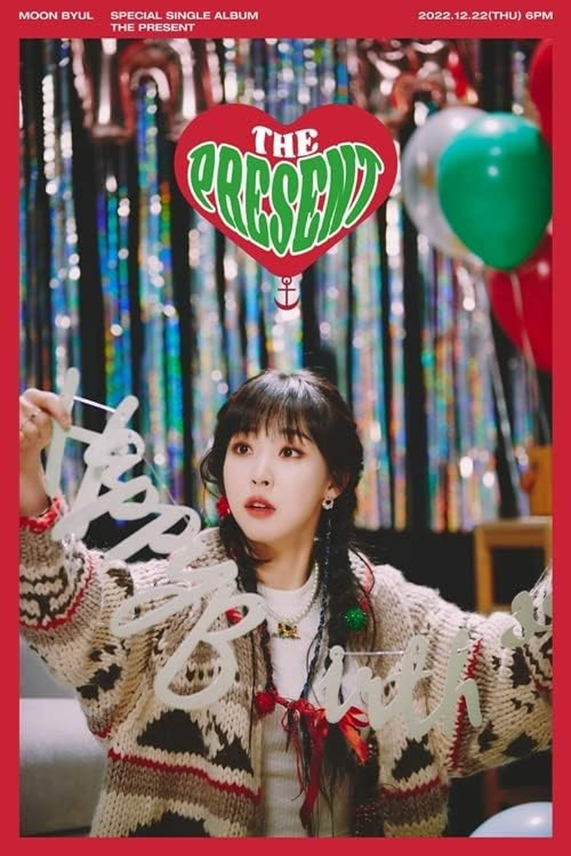 MAMAMOO MOONBYUL the PRESENT Special Single Album Bestie Version Cd+7P Postcard+1Ea Character Board+1P Big Photocard+2P Photocard+Tracking Sealed image number 3