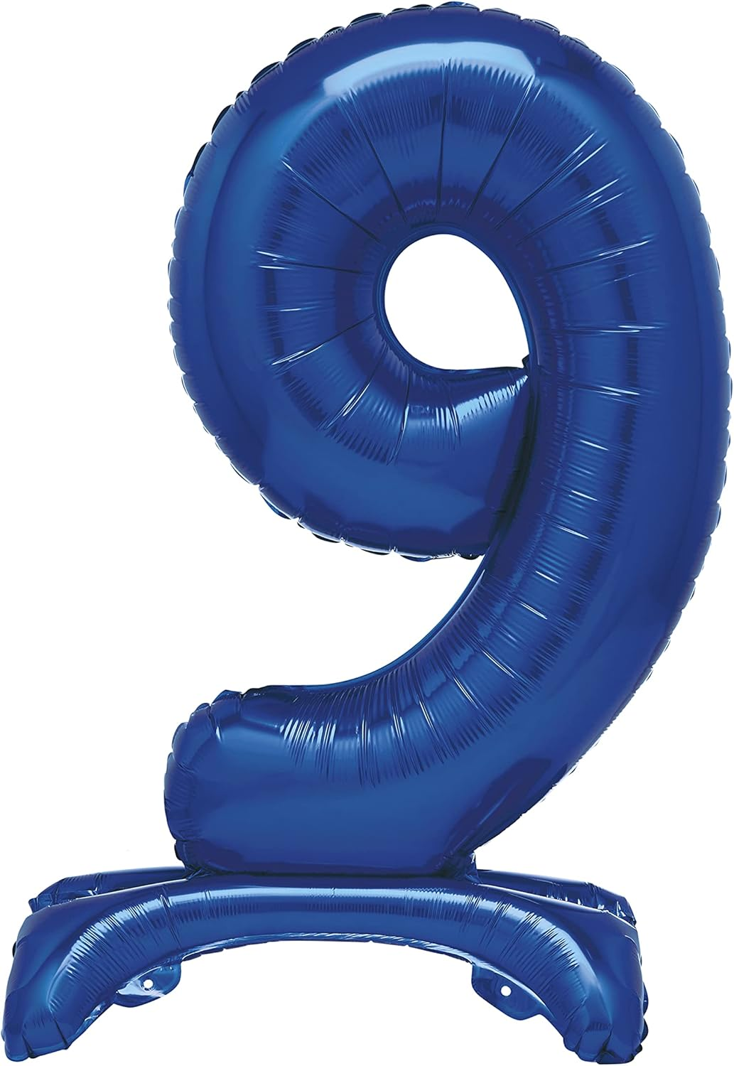 Unique Party 12889 - Giant Standing Foil Number 9 Balloon - 76 Cm - Blue image number 4
