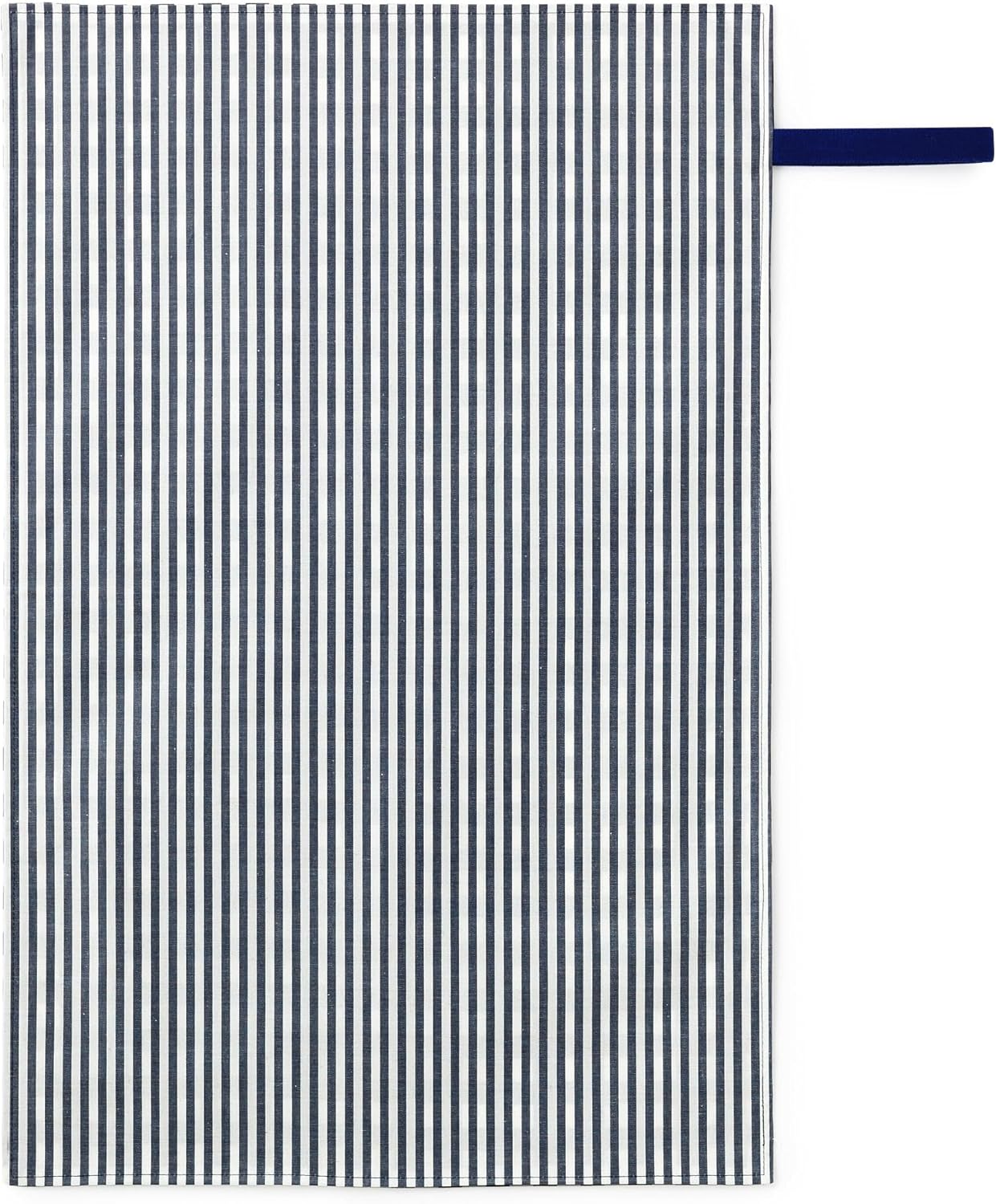 Colorful Candy Style B8002000-BTR Diaper Pouch (Drawstring Tote Type), Diaper Changing Sheet, Set of 2, Basic Stripe, Navy Blue image number 3