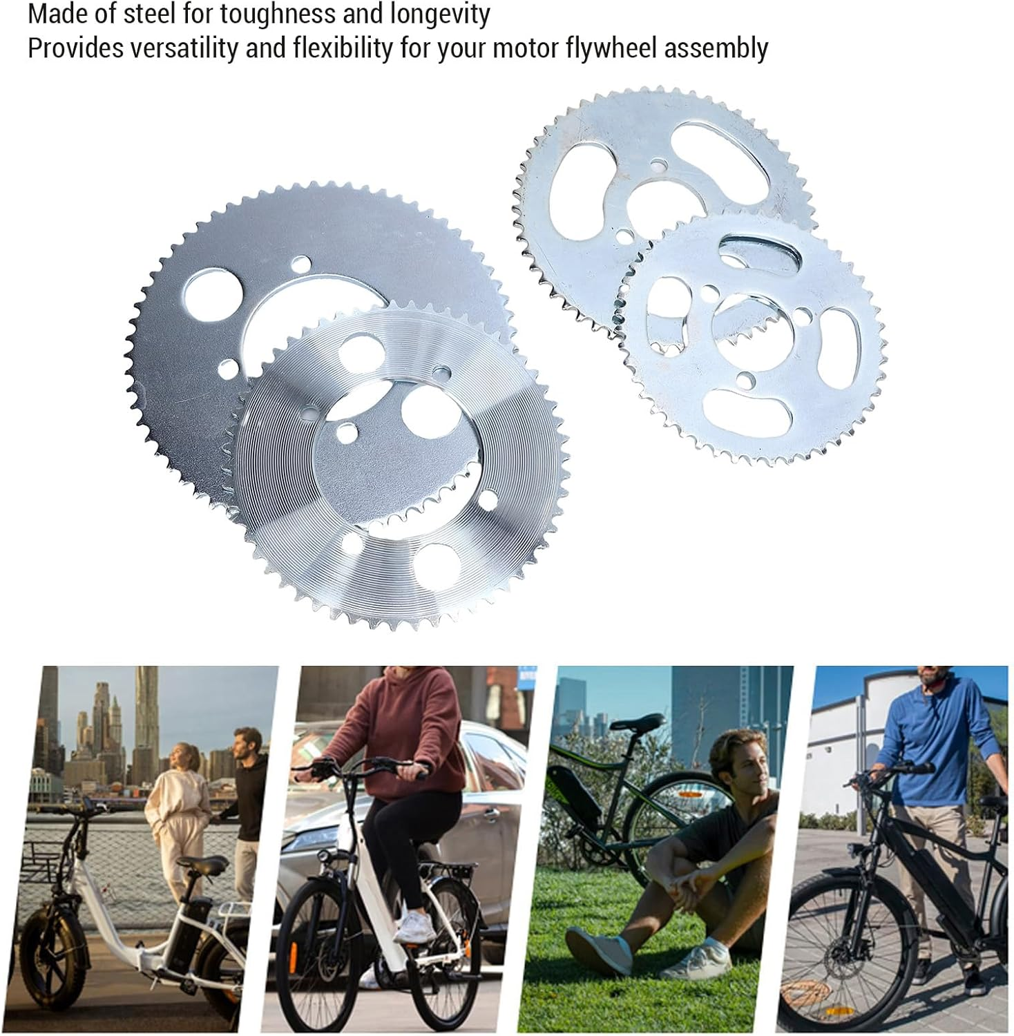 25H Rear Sprocket High Strength Steel 55T4 65T4 47T3 55T3 Sprocket Set for Go Kart Motorcycle ATV off Road Vehicles image number 6