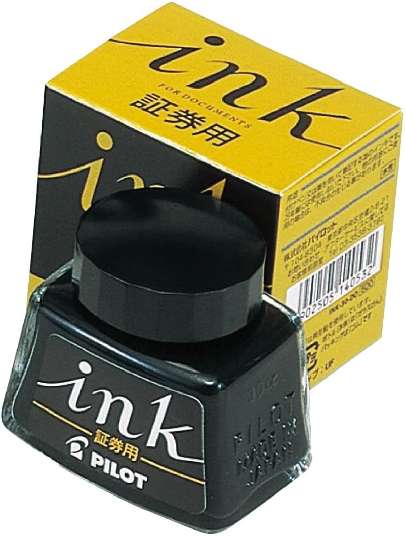 Pilot Document Ink - 30 Ml Bottle - Black