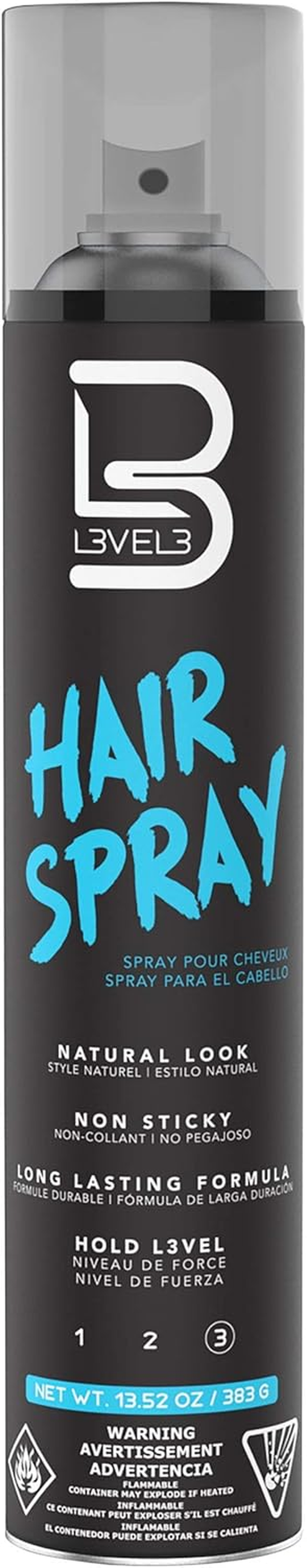 L3VEL3 Long Lasting and Strong Hold Hair Spray 383 G image number 2