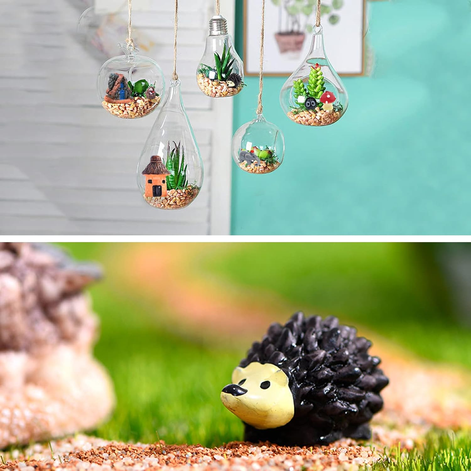 CHAKANLX Fairy Garden Accessories Outdoor, 42 Zen Accessories, Miniature Decorations Supplies for Micro Landscape Decoration Plant Pots Bonsai Craft Decor-Miniature Kit,Ca2-Hy1006 - Multicolor image number 5