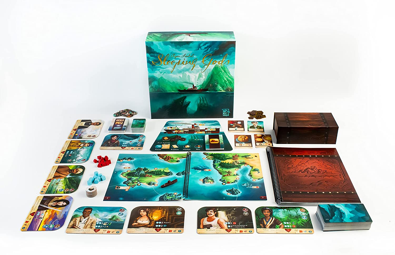 Board Game: Sleeping Gods - 1-4 Players, Age 8+, Cooperative, Storytelling, Adventure, Fantasy Adventure image number 1