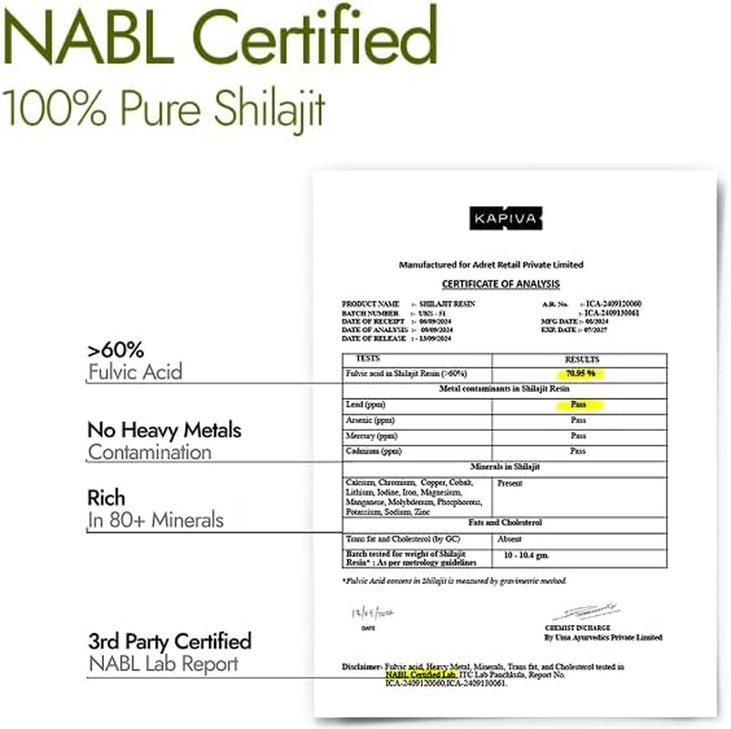 Kapiva Shilajit Gold Resin | Helps in Boosting Stamina | Contains 24 Carat Gold | 100% Ayurvedic, 20 G (Pack of 1), (MIS033) image number 4