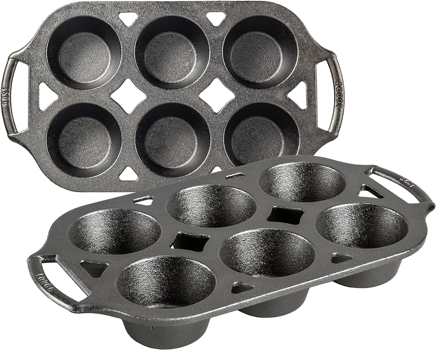 Lodge Cast Iron 2 Piece Muffin Pan Set