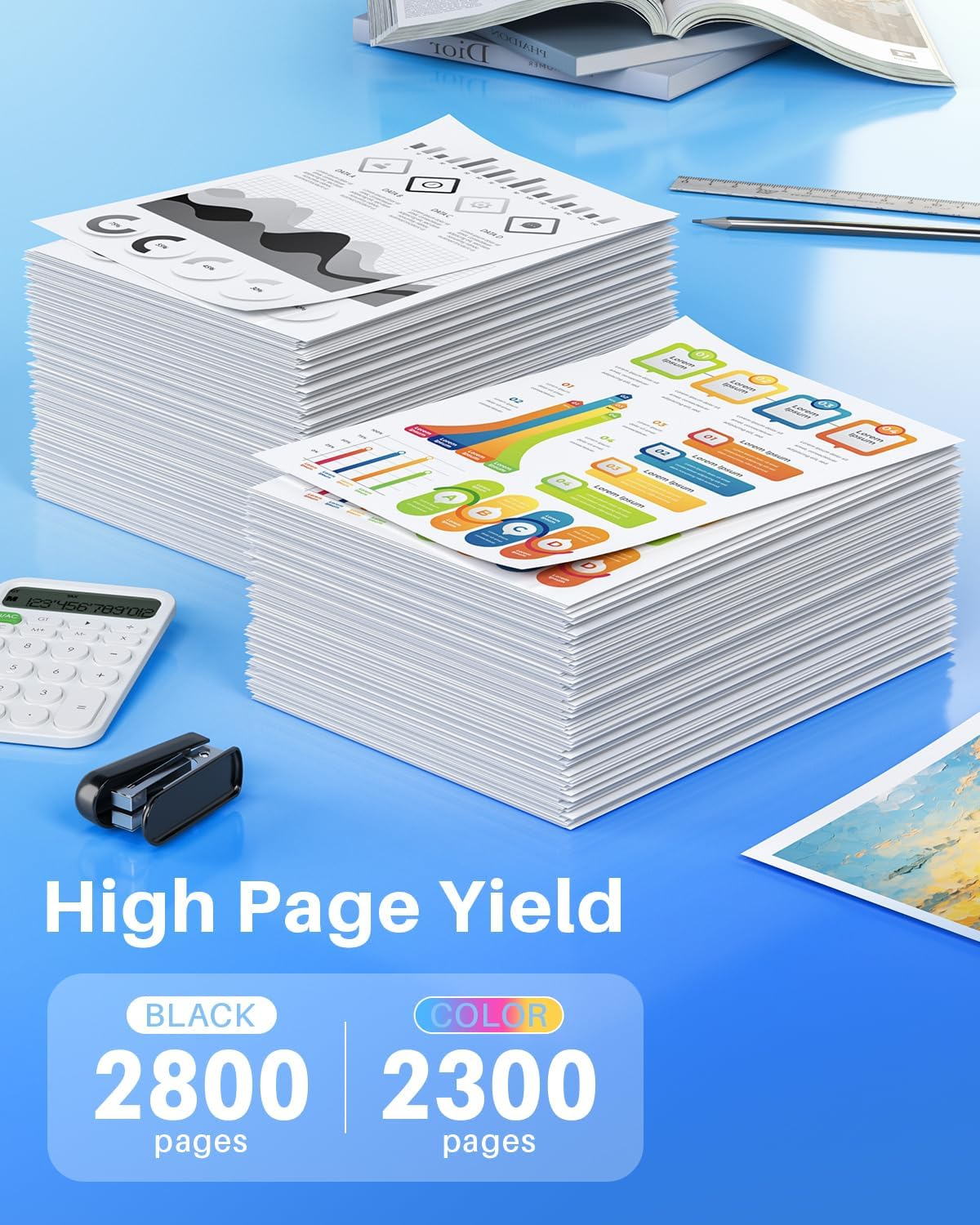 201X CF400X Toner Cartridge Replacement( with Chip) Compatible for HP 201X 201A Works with Color Laserjet Pro MFP M277Dw M252Dw M277N M277C6 M252N Printer (Black, Cyan, Magenta, Yellow) image number 1