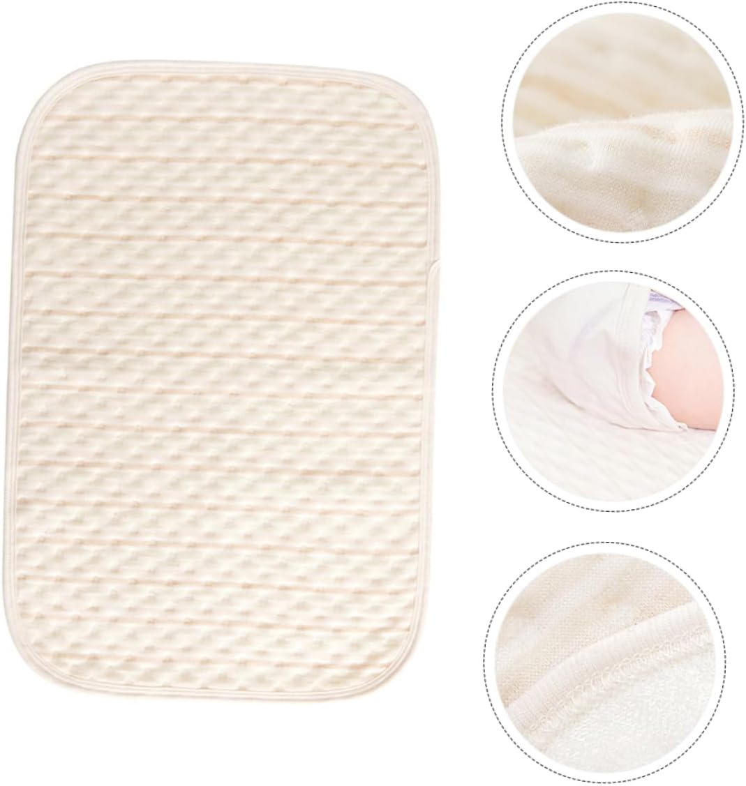 Vaguelly Baby Waterproof Urinal Septum Pad for Infants, Washable Cotton Diaper Changing Mat Water Absorption, Suitable for Newborns and Toddlers image number 2