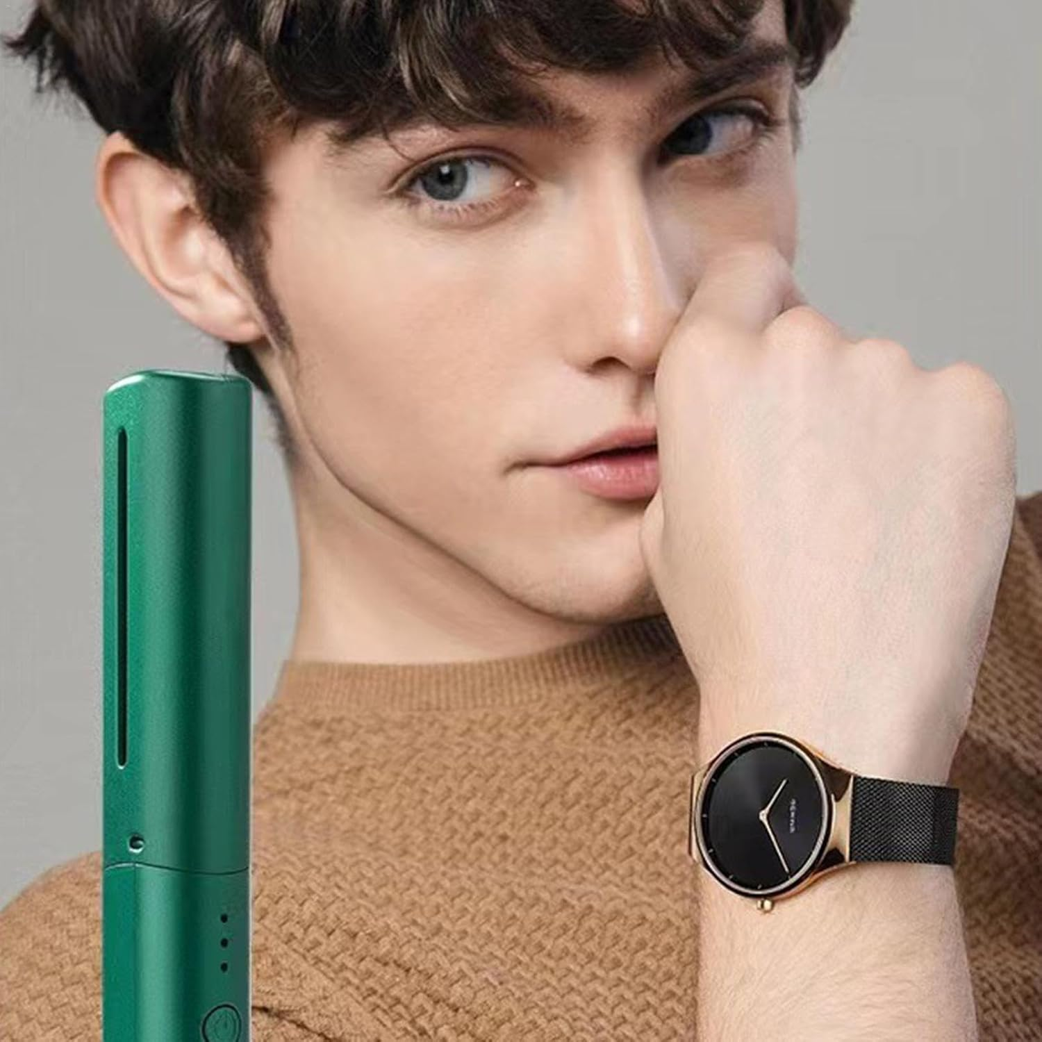 Rechargeable Quick Straightening Brush, Travel Friendly Fast Hair Straightener, Cordless Electric Hairbrush, Lightweight Heated Hairbrush, 3.5Cm/1.37In X 18.5Cm 7.28In for Women image number 3