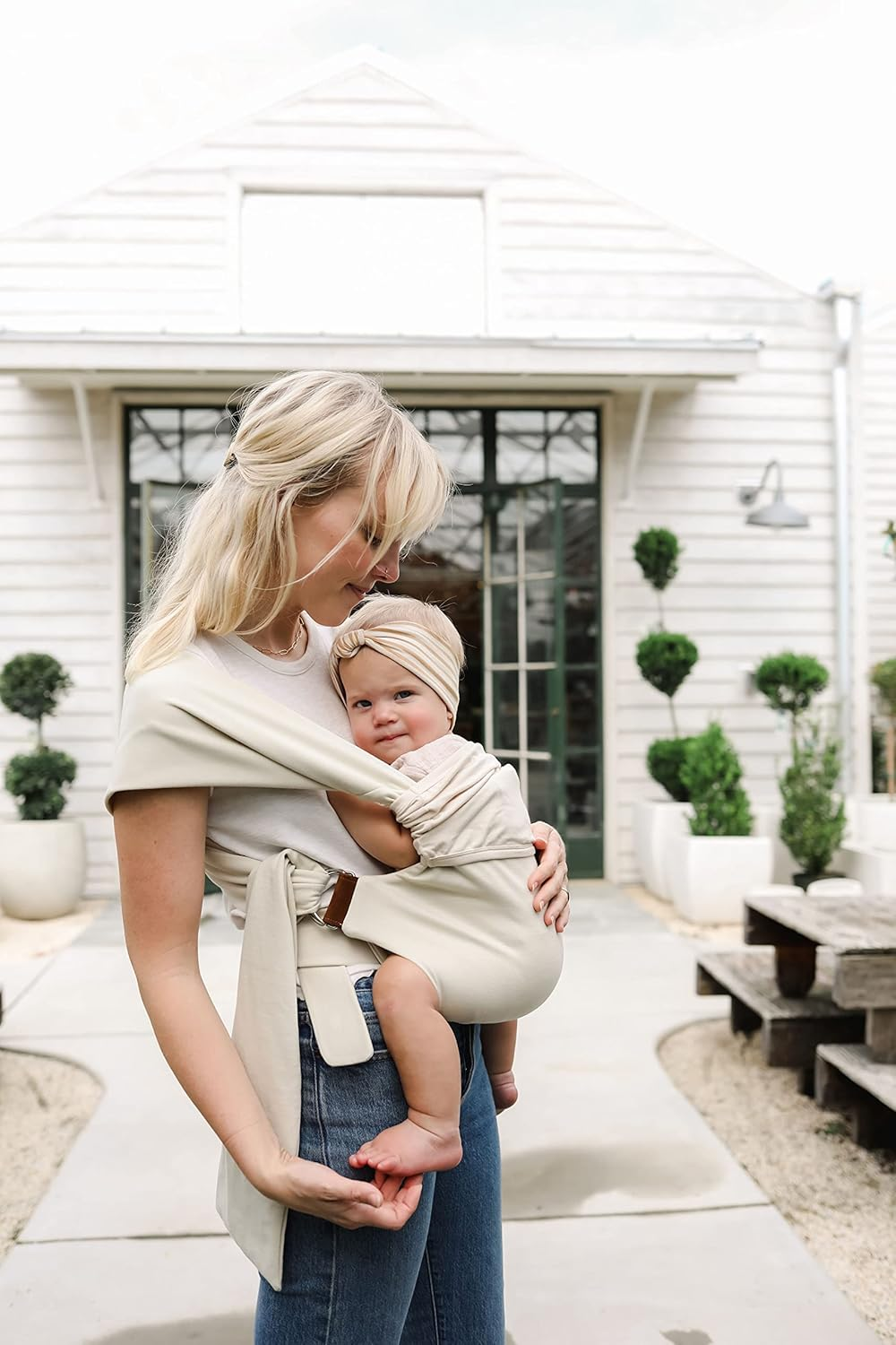 Lalabu Simple Wrap | Baby Carrier | Baby Wrap | Babywearing (Natural) - Driftwood image number 2