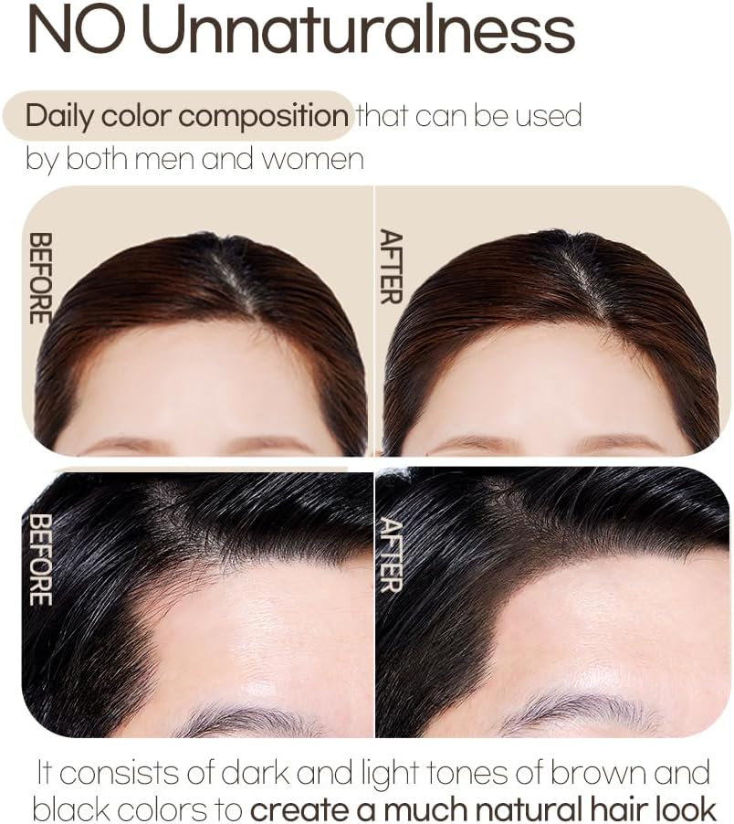 ETUDE Pompoms Hair Shadow Natural Black/Waterproof/Facial Makeup Hairline Hair Thin Hairline Powder