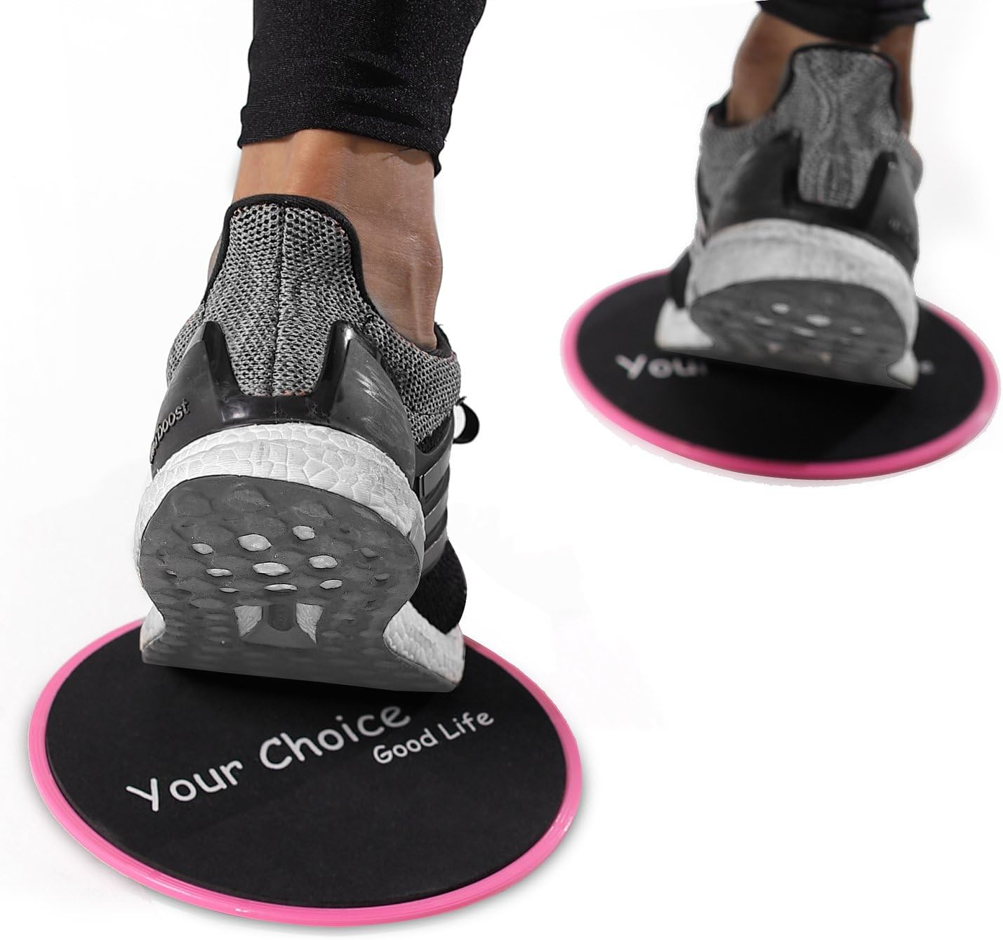 Your Choice Sliders Fitness Equipment Floor Sliders Exercise Core Gliders Gliding Discs for Full Body Workout, Dual Sided for Carpet or Hardwood Floors, Compact for Travel or Home with Carry Bag