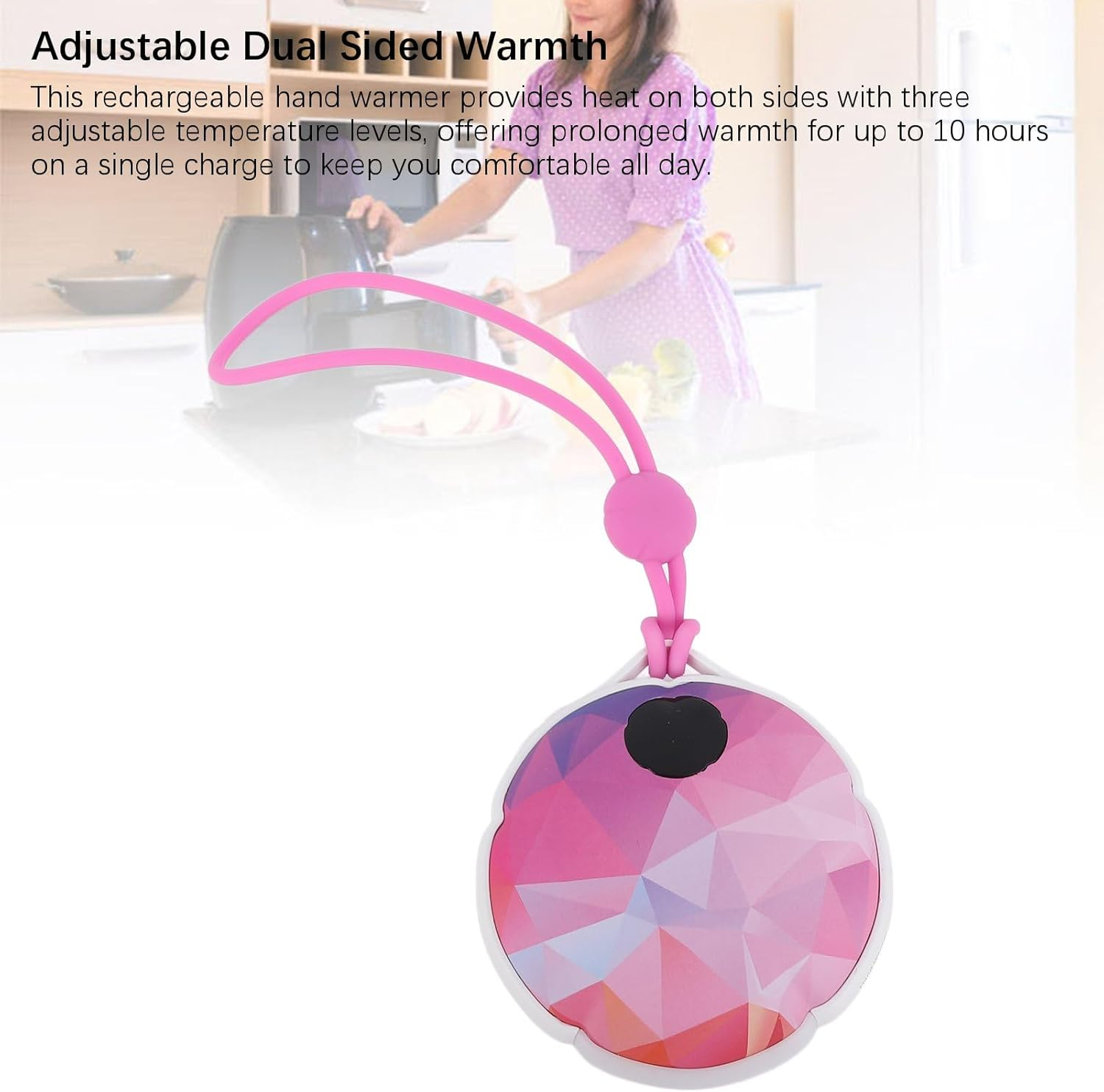 Hand Warmers Rechargeable 4000Mah, Portable Electric Hand Warmer with LED Display and Night Light, for Men, Women image number 2