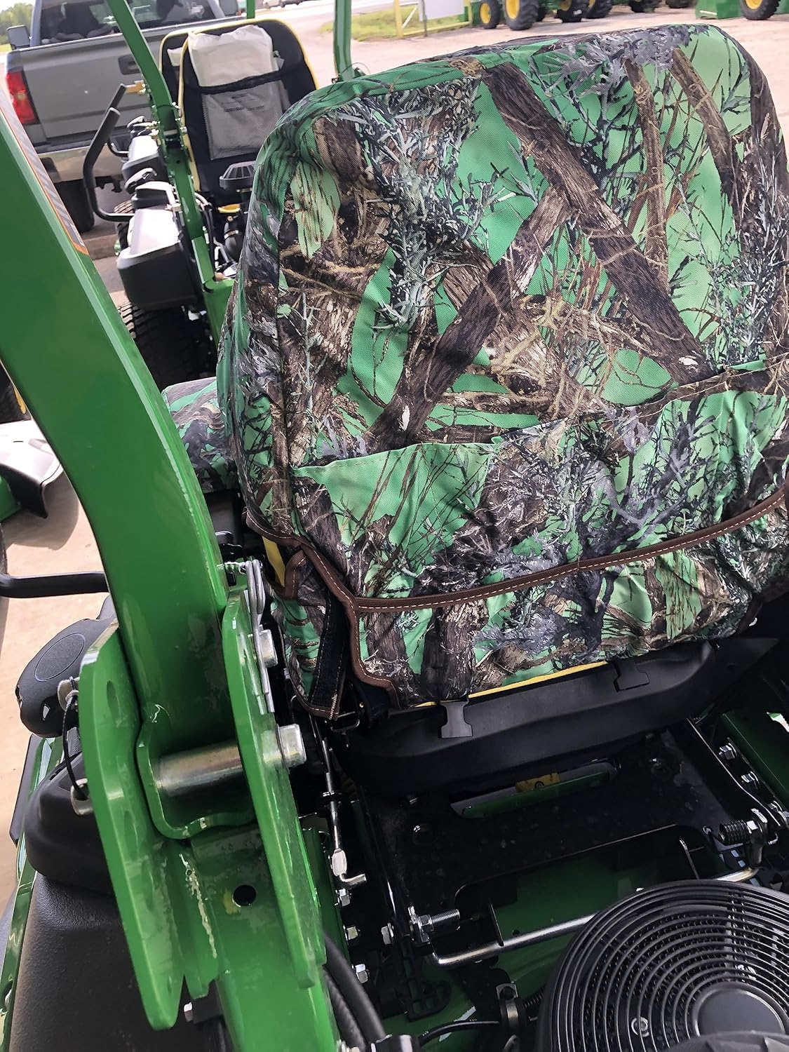 Durafit Seat Covers, Compatible with JD Z950R Ztrak&trade; Zero-Turn Mower in Green Camo image number 2