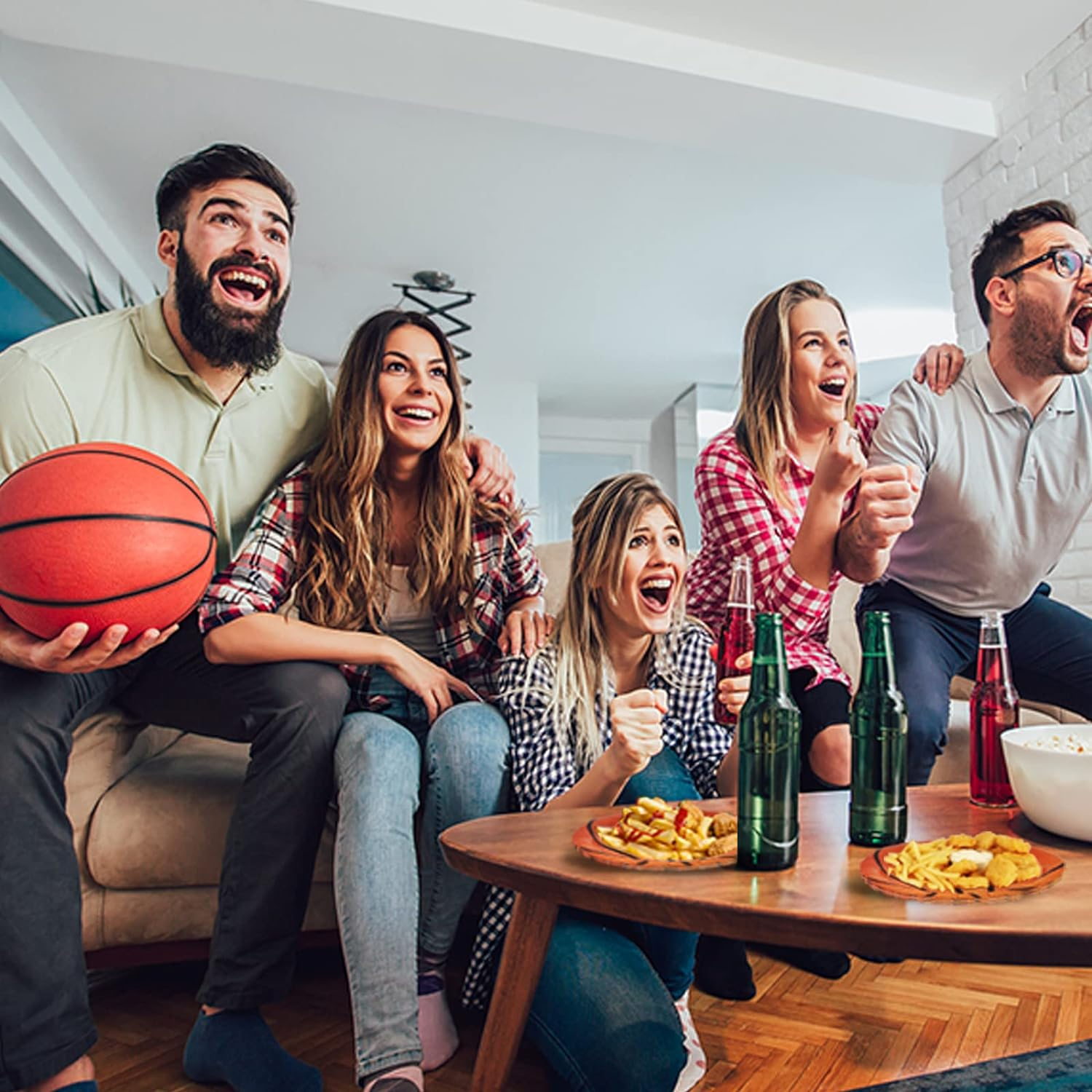 80 Pieces Basketball Birthday Cake Plates - 7 Inch Basketball Party Paper Plates Party Supplies - Baby Shower Decorations &ndash; Sports-Themed Party Tableware image number 1