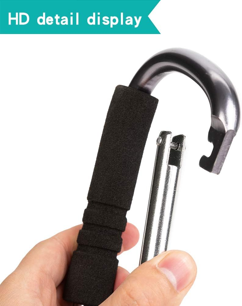 Funbliss Stroller Hooks by Baby，2 Pack Convenient Organizer Hook Bag Clips to Diaper Bags Clothing,Purses,Groceries,Great Hook Set for Mommy When Walking or Shopping(Black) image number 2