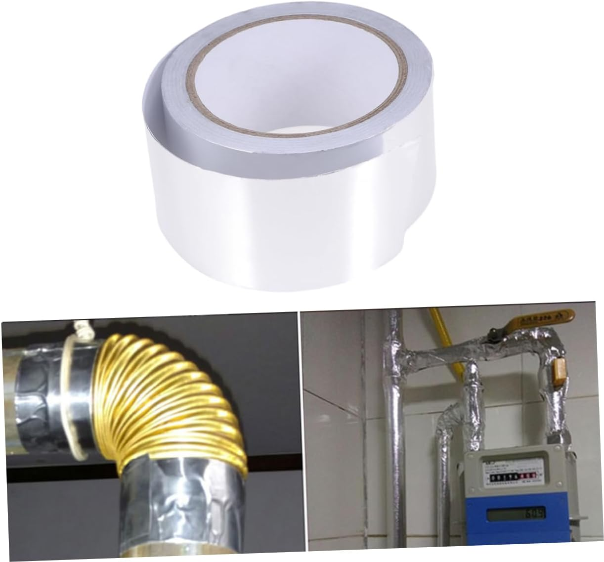 GLEAVI Sealing Tape Aluminum Foil Adhesive Tape Heat Insulated Wear Resistant image number 4