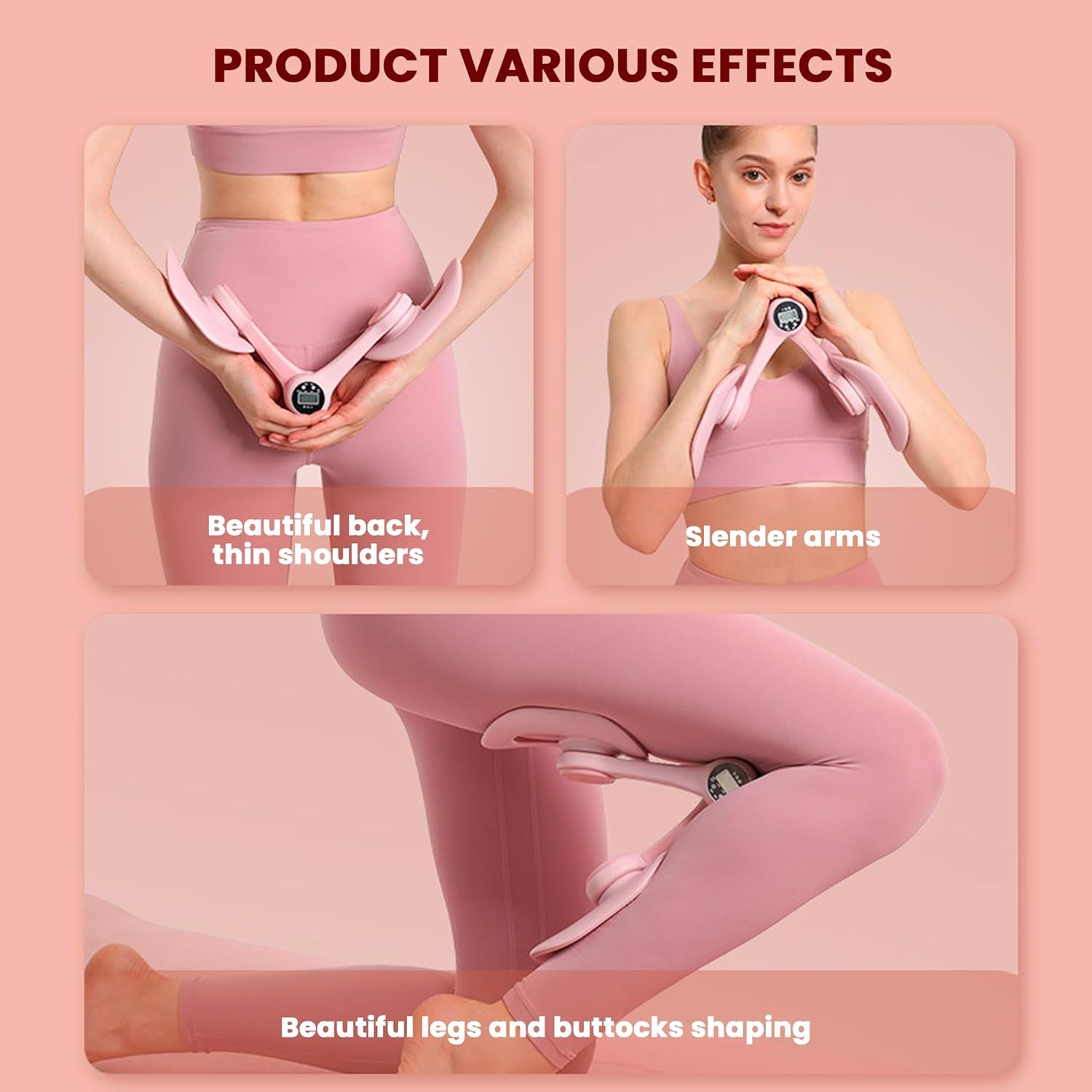 TKTCO Thigh Trainer, Pelvic Floor Muscle Trainer, Inner Thigh Exercise Workout Equipment for Home Gym, Pelvic Floor Strengthening Women image number 1