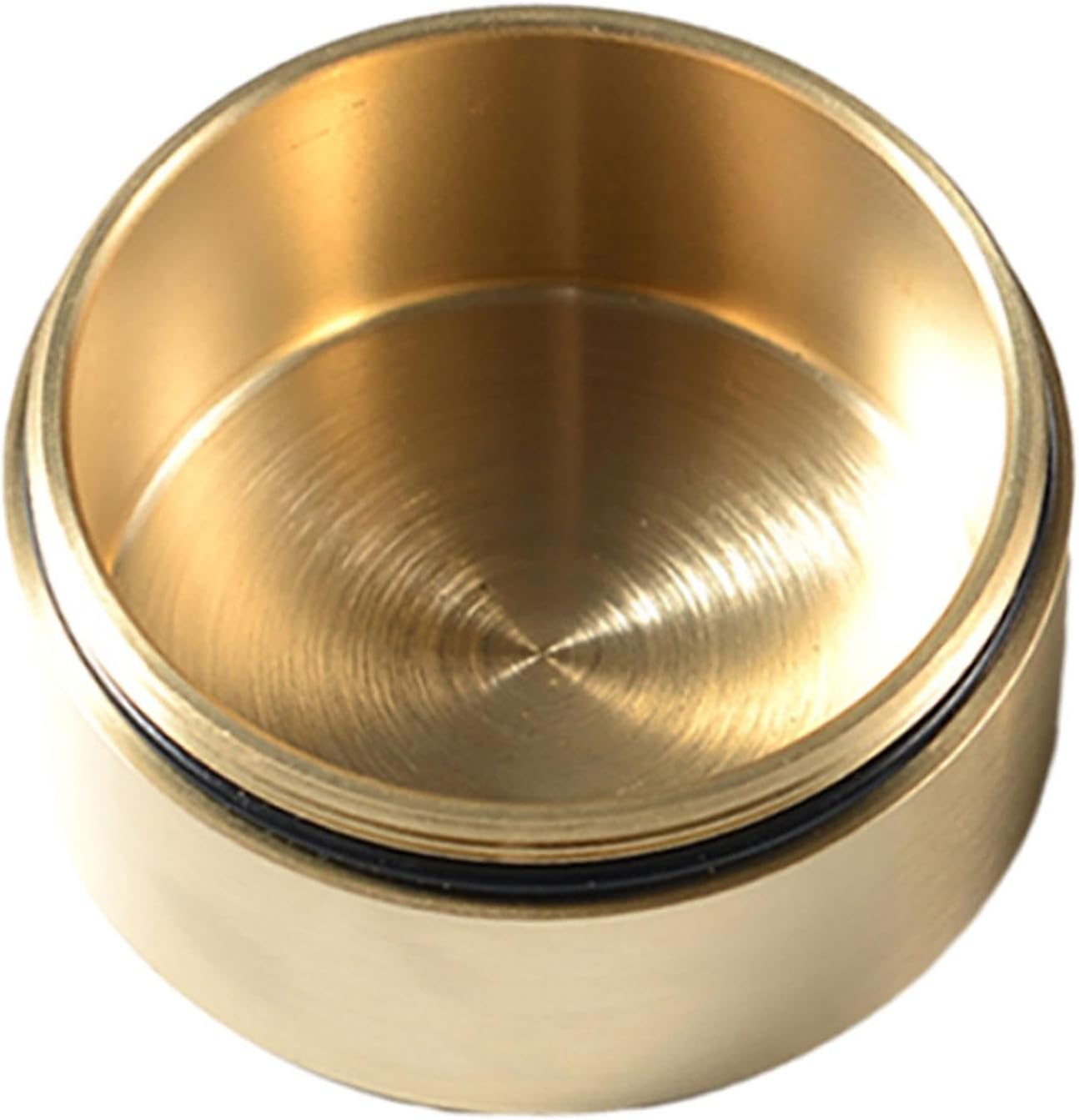 Colaxi Brass Pill Case Pocket Pill Container Multipurpose Portable Dustproof round Pill Box Sealed Container for Outdoor Working image number 4