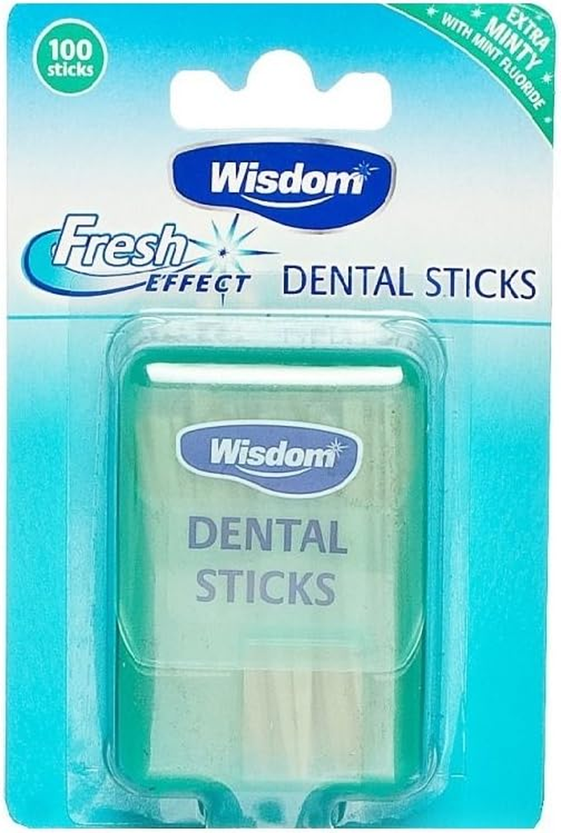 Wisdom Fresh Effect Dental Wood-Count, Pack of 4, 400-Count