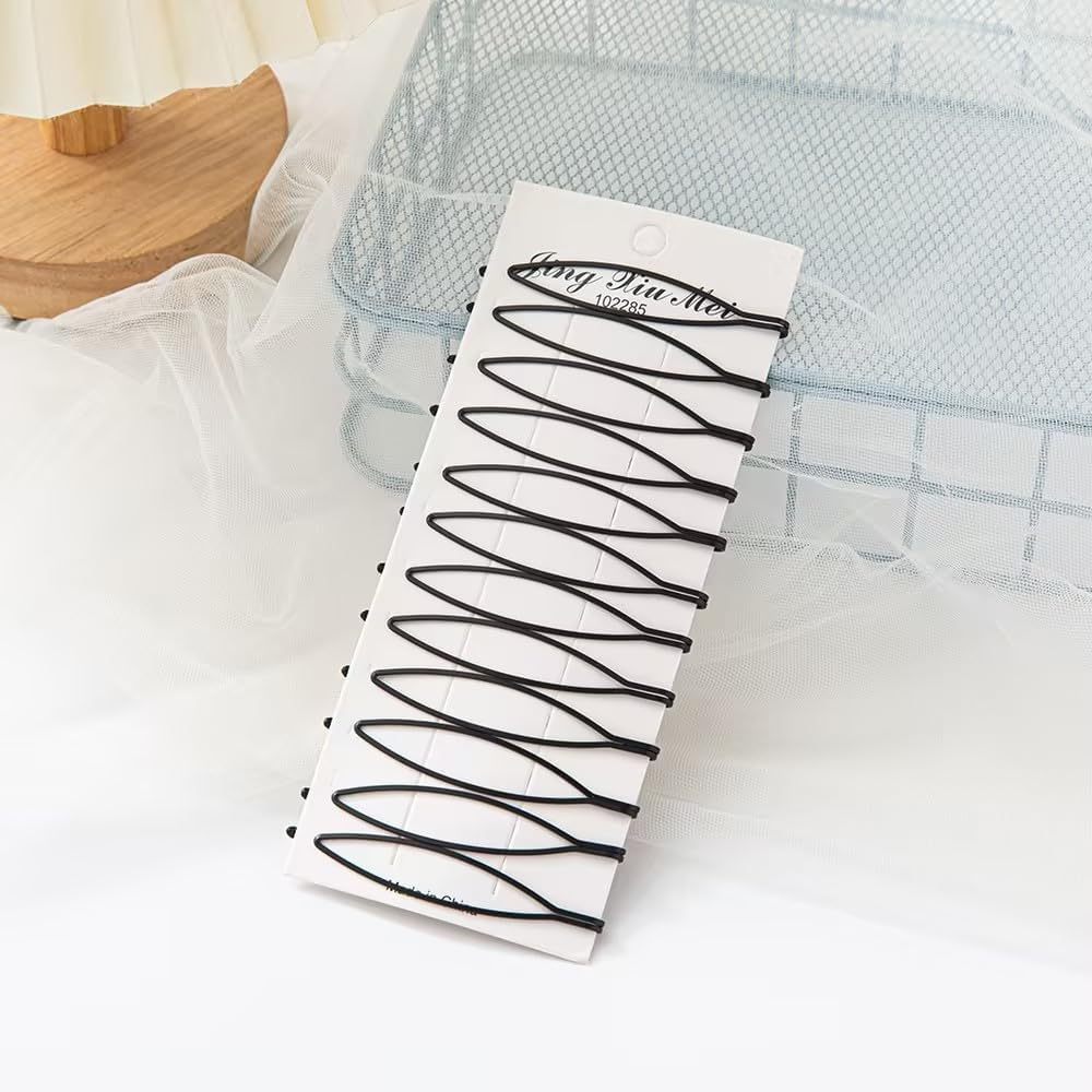12Pcs Black Vintage Hair Pins Mini Bobby Pins Fashion BB Clip Invisible Bangs Clip Small Bobby Pins for Women and Girls Hair Styling Pins Hair Accessories image number 2