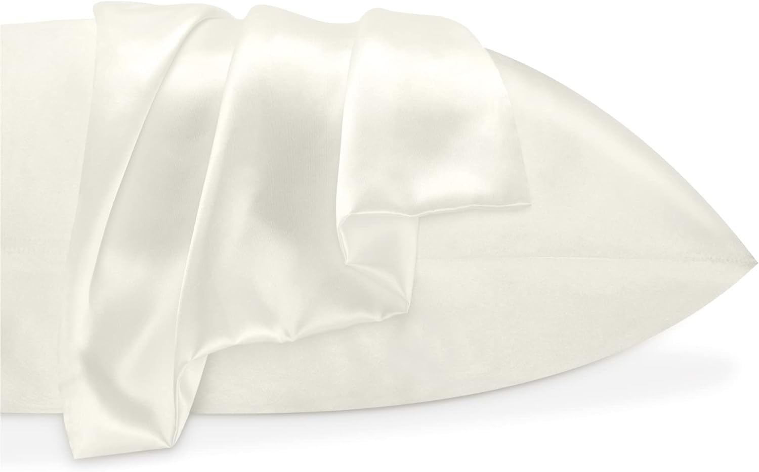 Silk Pillow Pases 2 Pack - Satin Silk Pillowcases with Envelope Style, Soft Smooth Cooling Natural Silk Pillow Cover for Women Men-(48X74Cm) image number 6