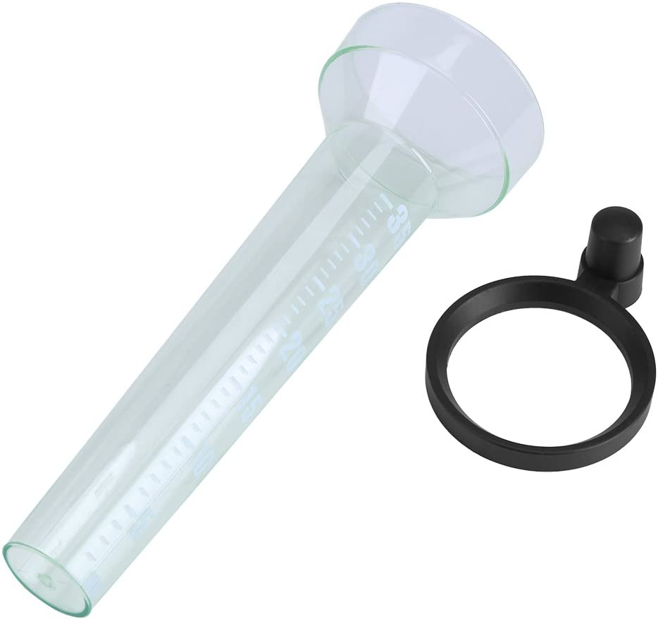 Rain Tube Sturdy Plastic Udometer with Large Printed Numbers for Garden Outdoor Yard 35Mm Capacity