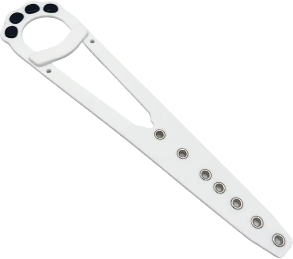 Cat Door Latch with Stabilizer, 7 Sizes Adjustable Door Prop for Cats to Keep Dog Out of Litter Box, Economical Alternative of Pet Gates and Interior Pet Door, 2 Packs (Black,White, 30.6*6.6*0.6CM) image number 5