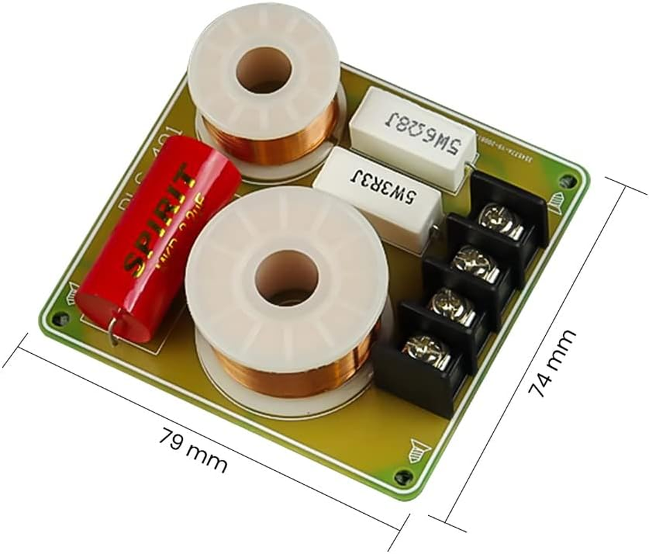 JINGERL 1PC 60W Audio Speaker Notch Filter Crossover RLC LCR Wave Hifi Frequency Filter Divider for Home Theater Loudspeaker DIY image number 2