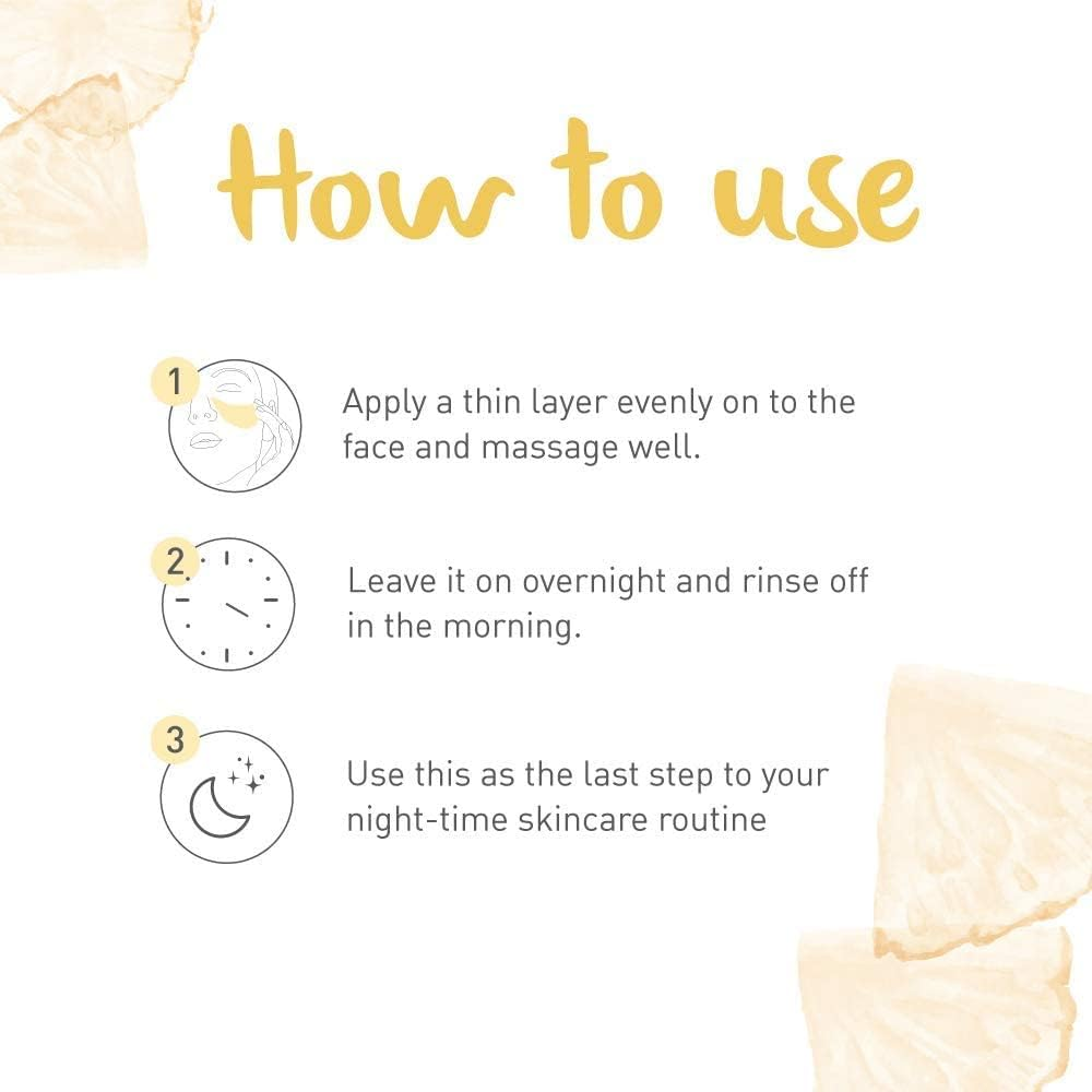 Dot & Key Glow - C Sleep Mask, Vitamin C Overnight Radiance Mask, Night Gel 60Ml, with Vitamin C and Hyaluronic Acid, Paraben Free image number 3